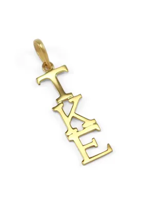 14k Solid Gold Tau Kappa Epsilon Lavaliere