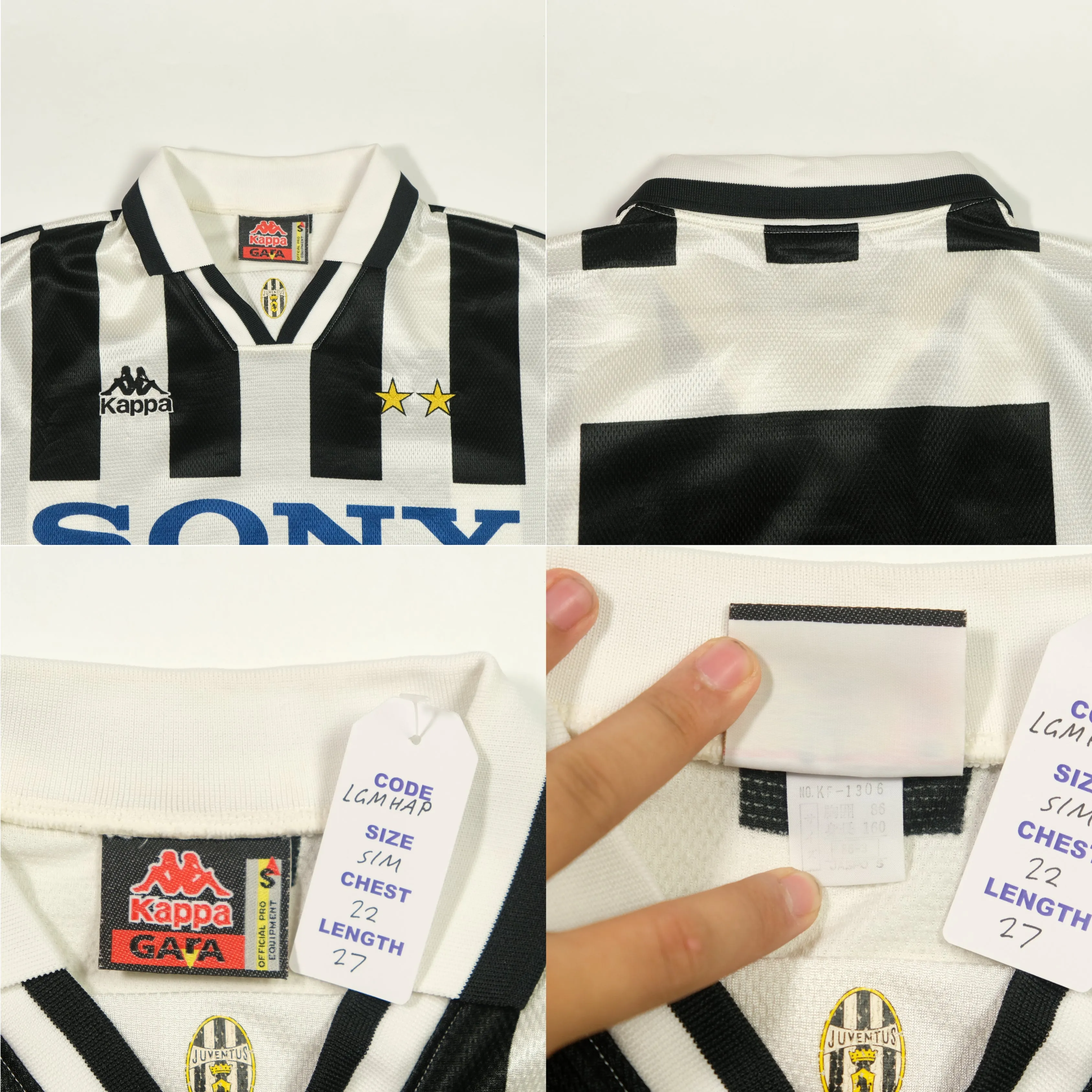 1995/96 Juventus Home Shirt Kappa (S/M)