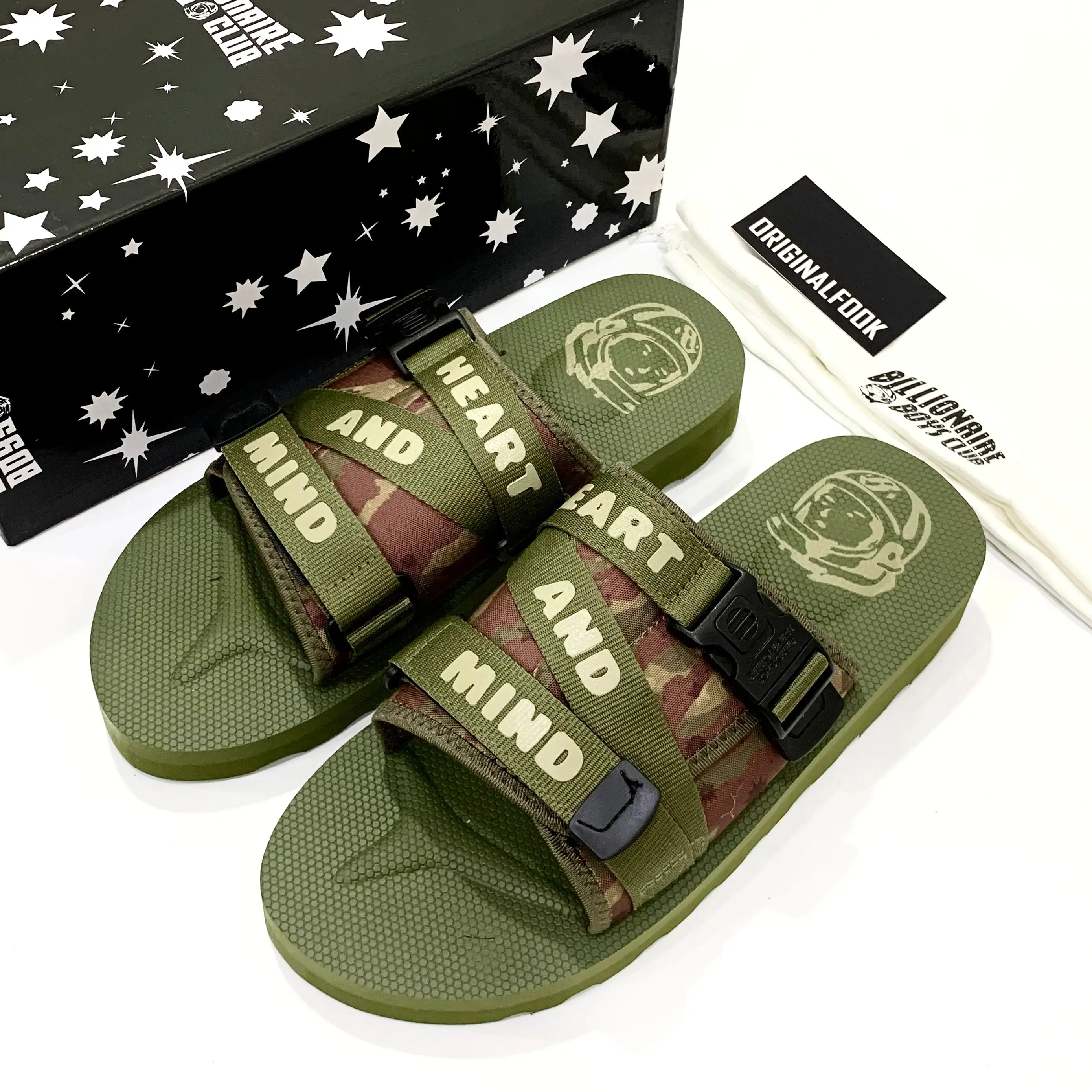 (40% Off) Billionaire Boys Club Space Walker II Slides Camo