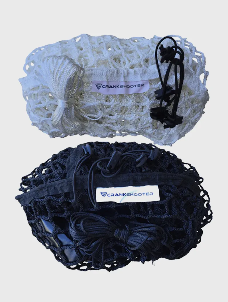 (4'6ft x 4' x 5ft) 6mm Black OR White Box Lacrosse Net by CrankShooter - FREE Shipping