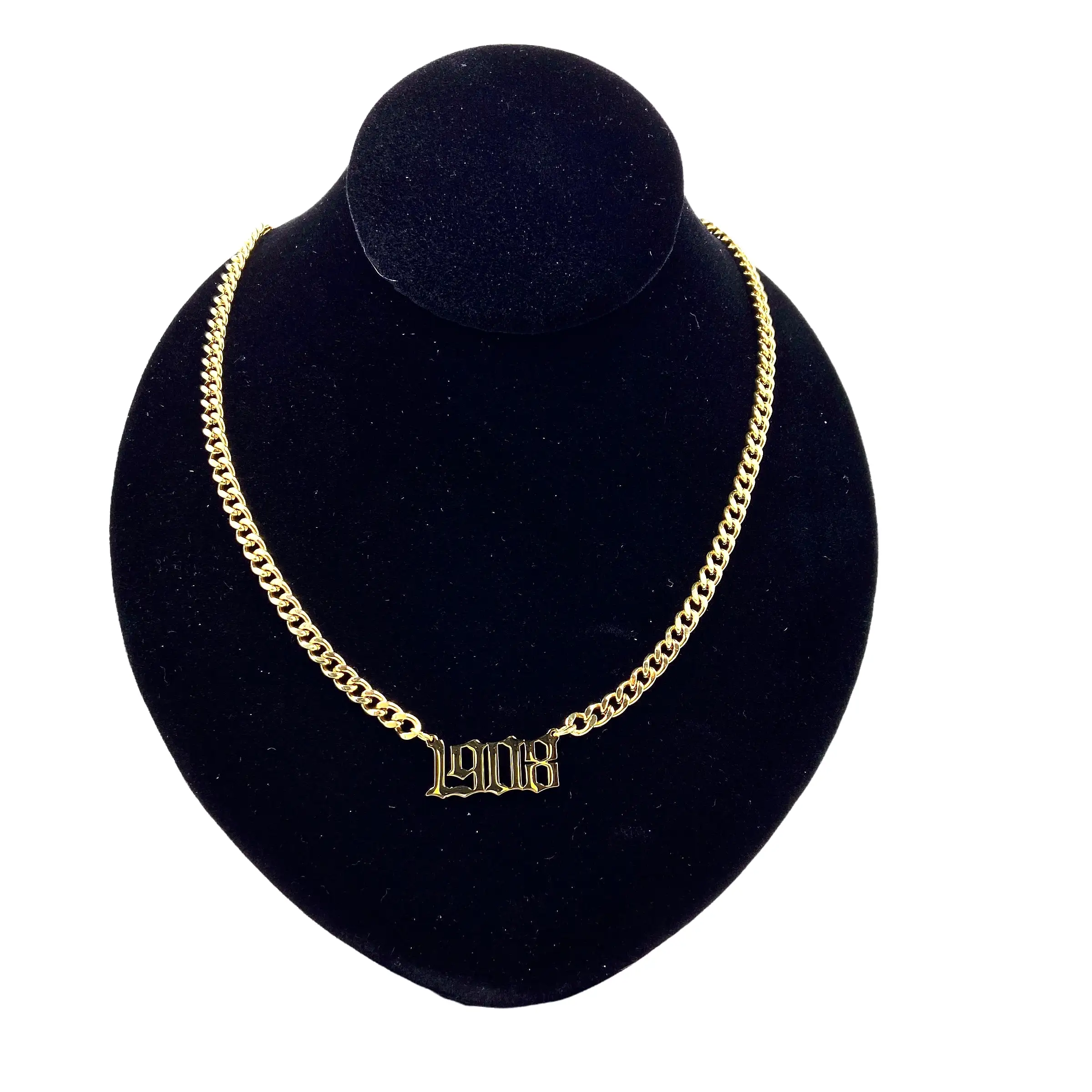 AKA 1908 Gold Number Necklace