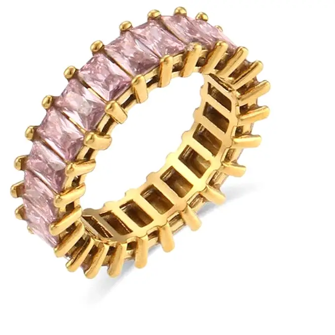 Analu Gold CZ Eternity Ring