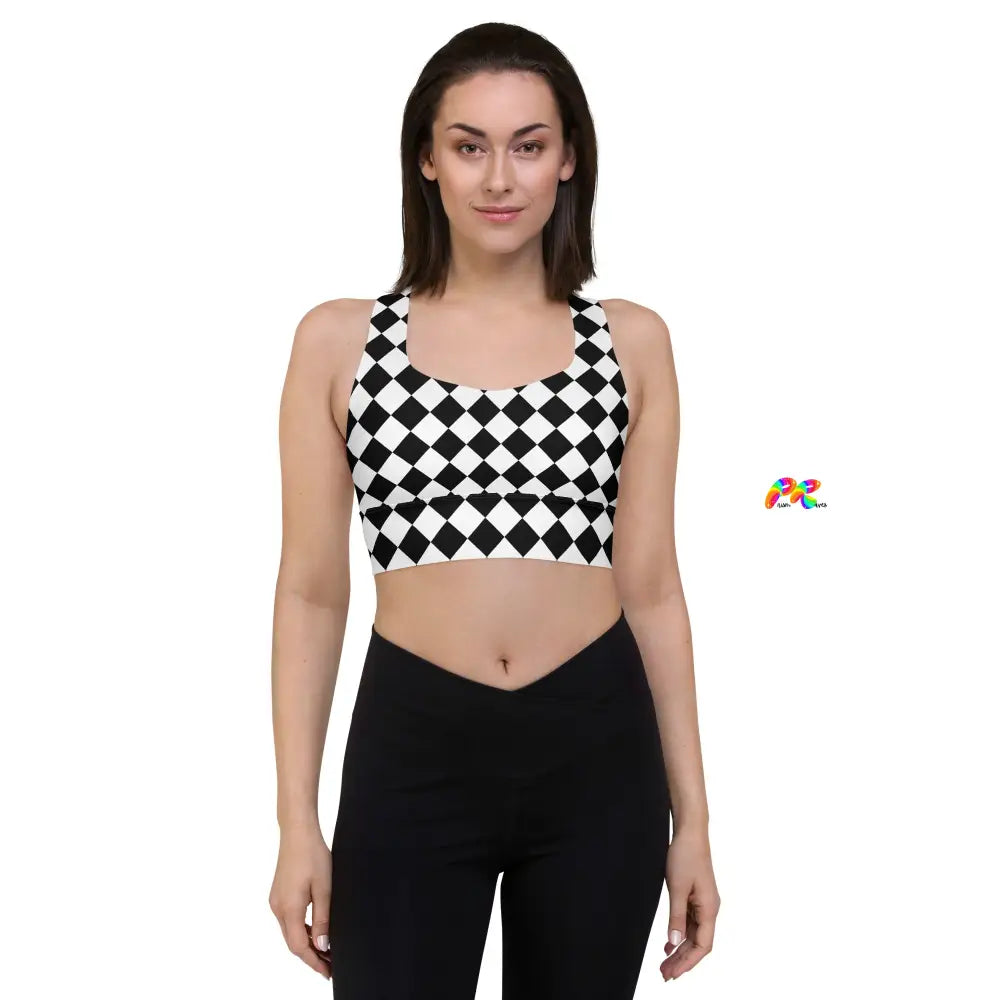 Argyle Longline Sports Bra