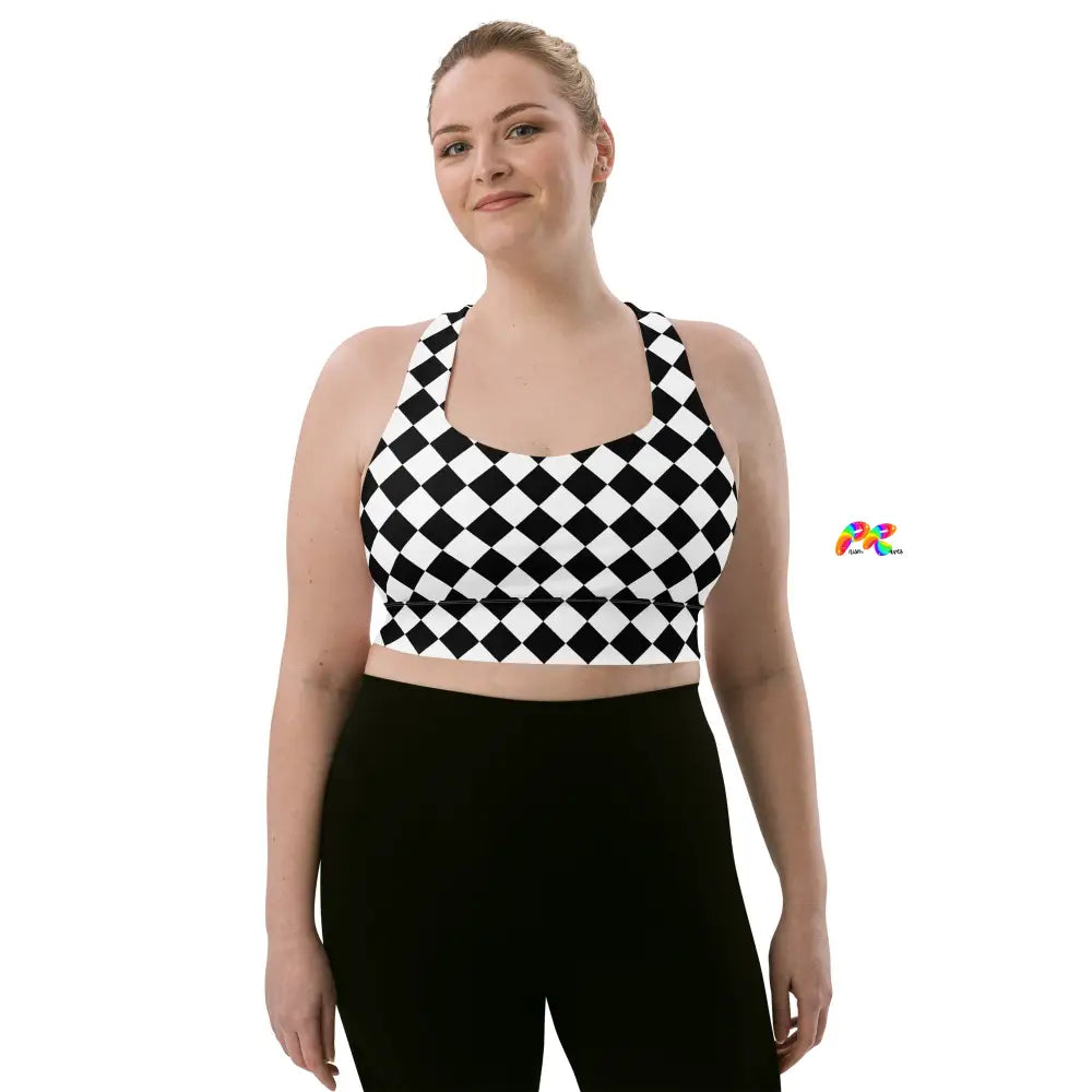 Argyle Longline Sports Bra