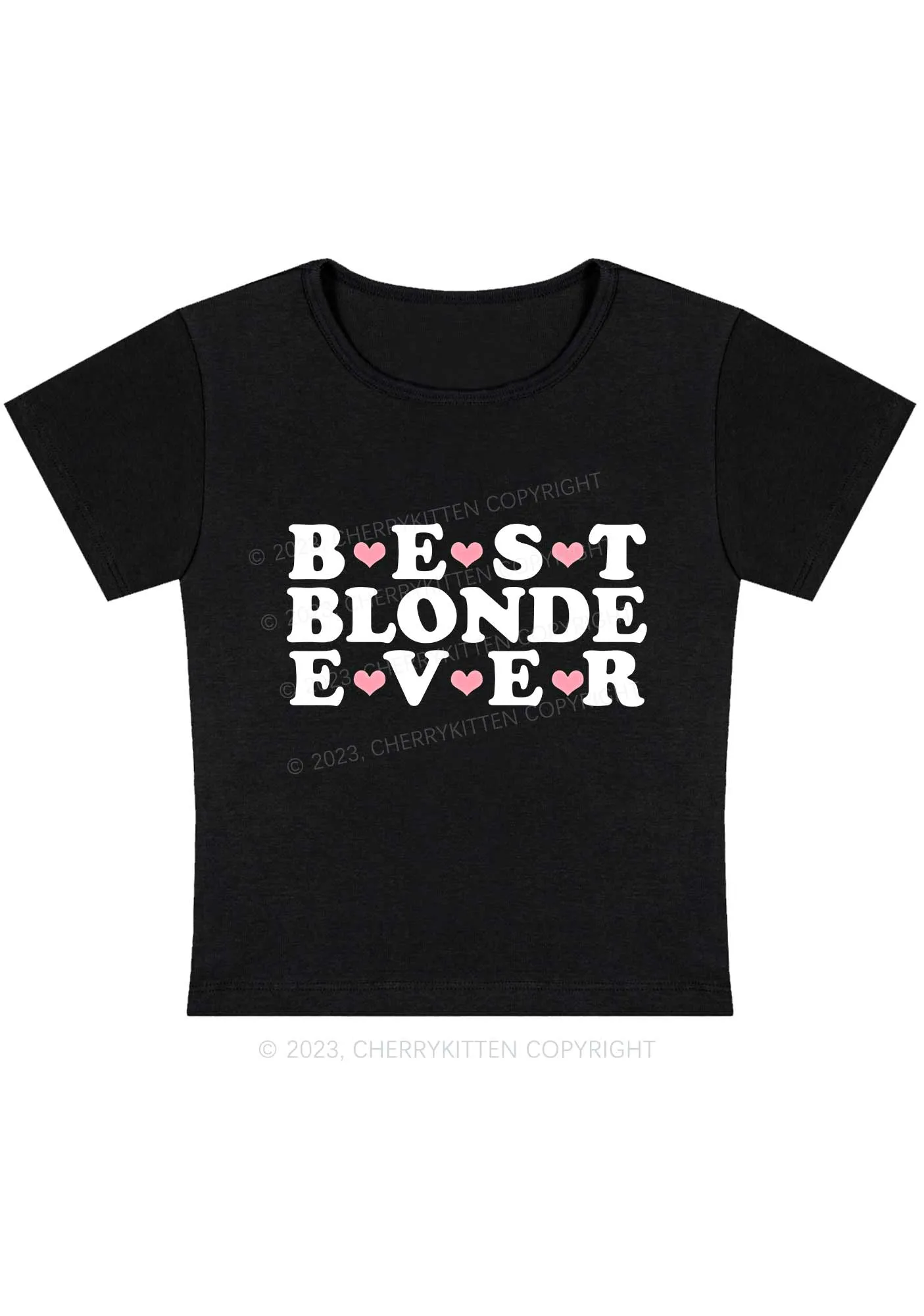 Best Blonde Ever Y2K Baby Tee