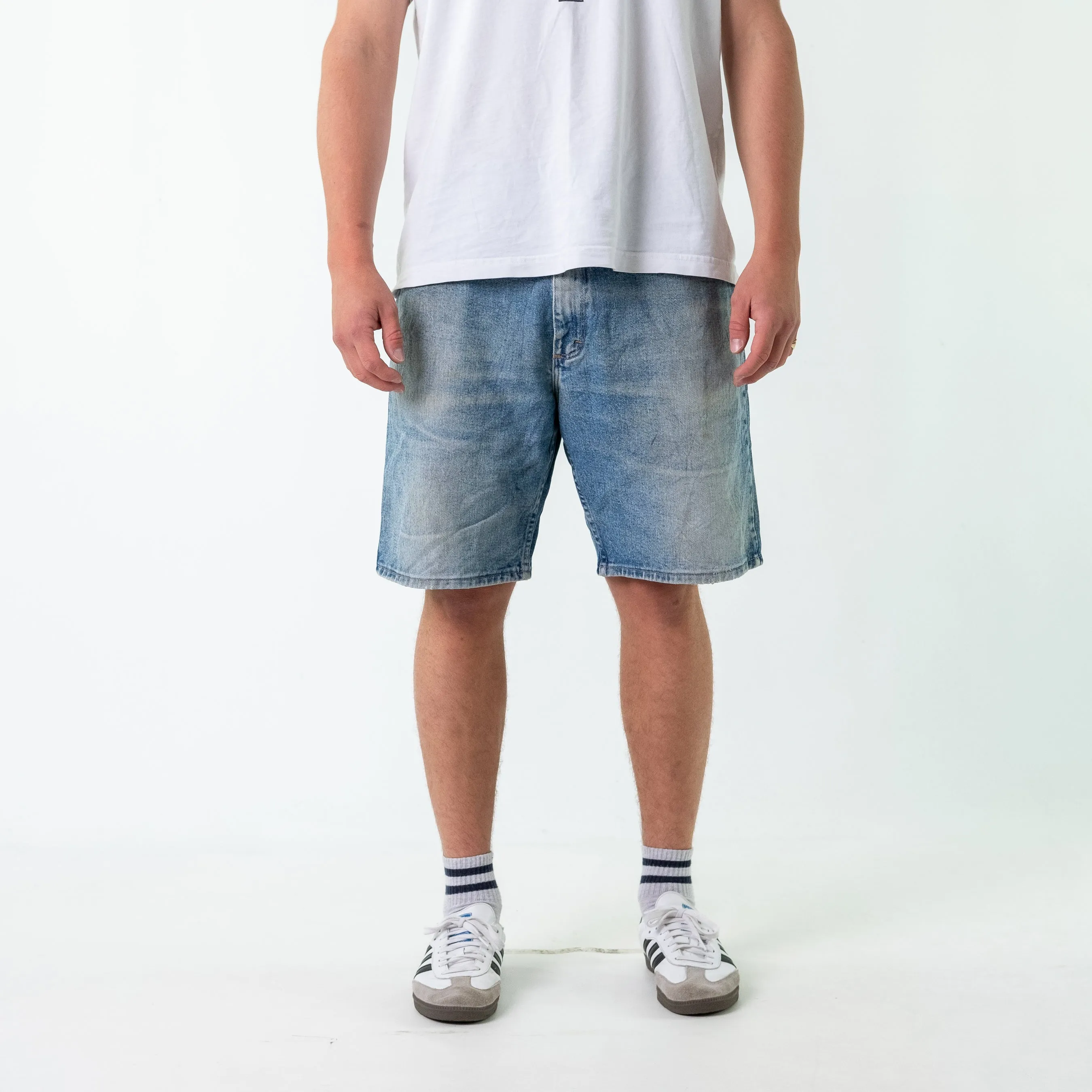 Blue 90s Wrangler Denim Jorts Shorts (34)