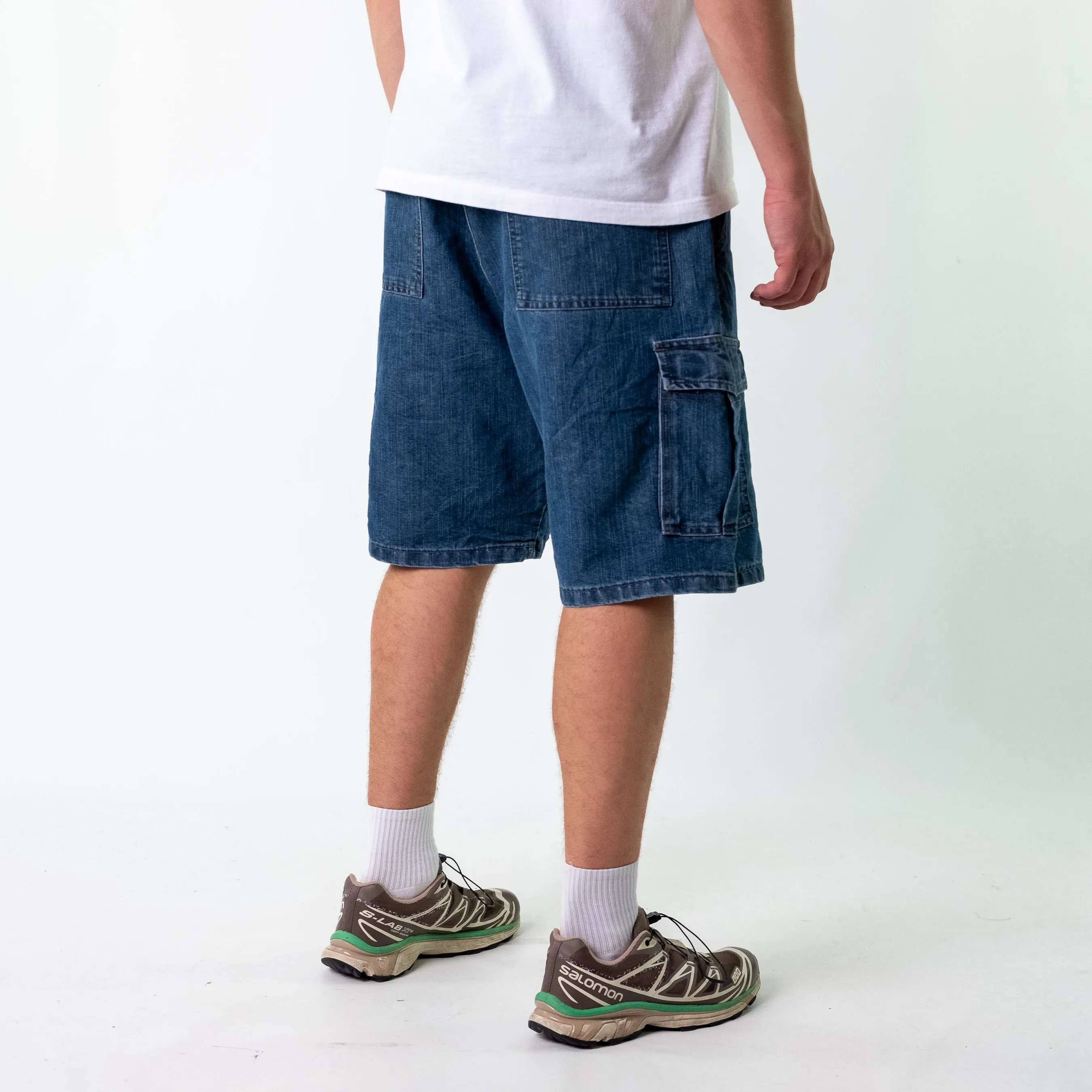 Blue 90s Wrangler Denim Jorts Shorts (40)