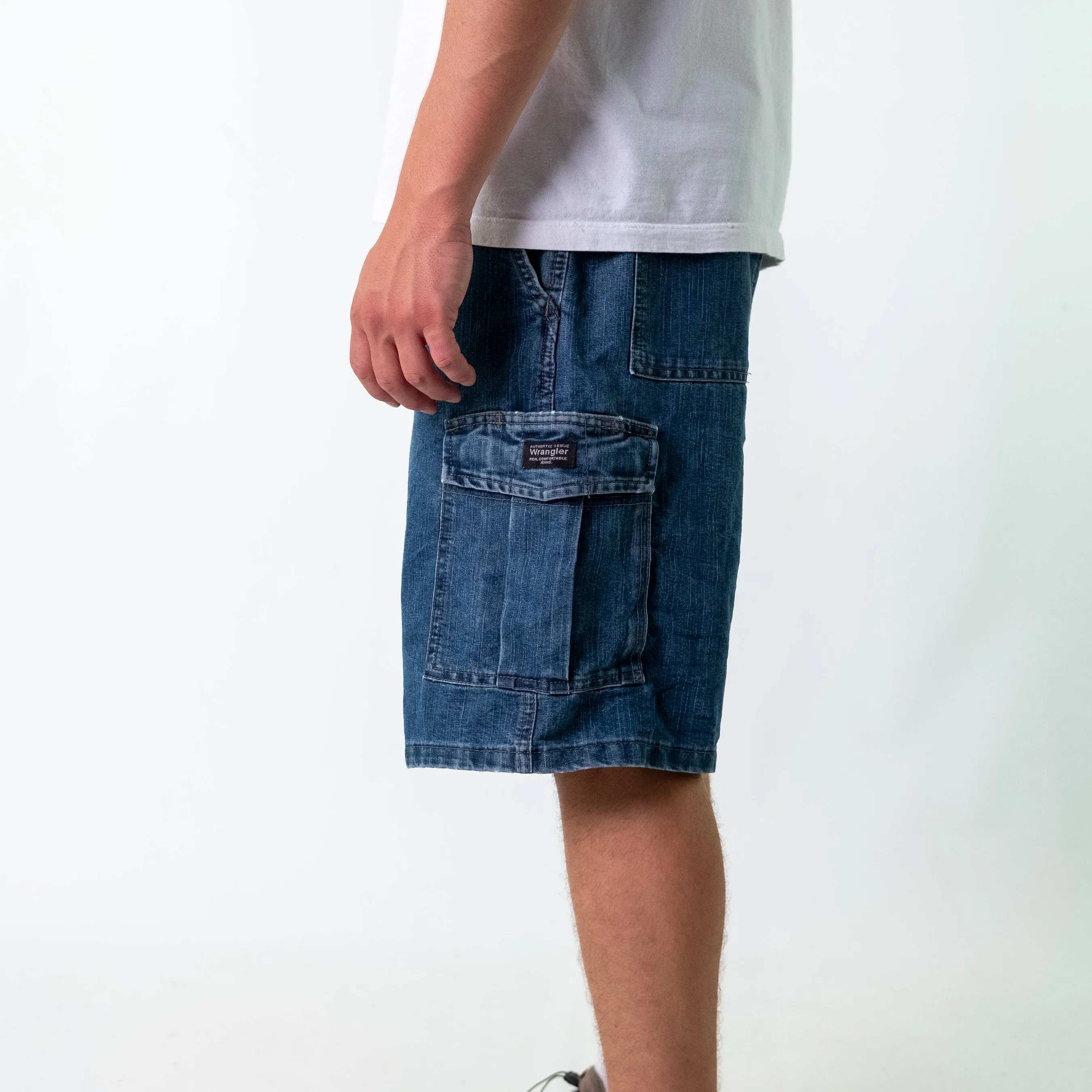 Blue 90s Wrangler Denim Jorts Shorts (40)