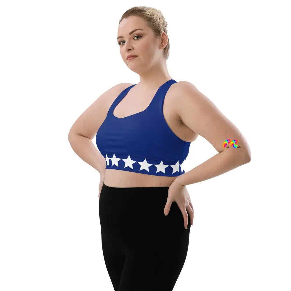 Blue Star Longline Sports Bra