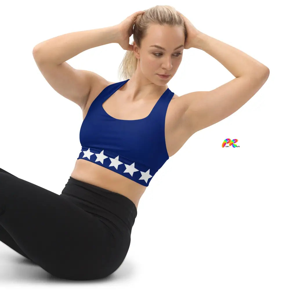 Blue Star Longline Sports Bra