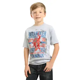 Boy's Wrangler Grey Event Tested Tee