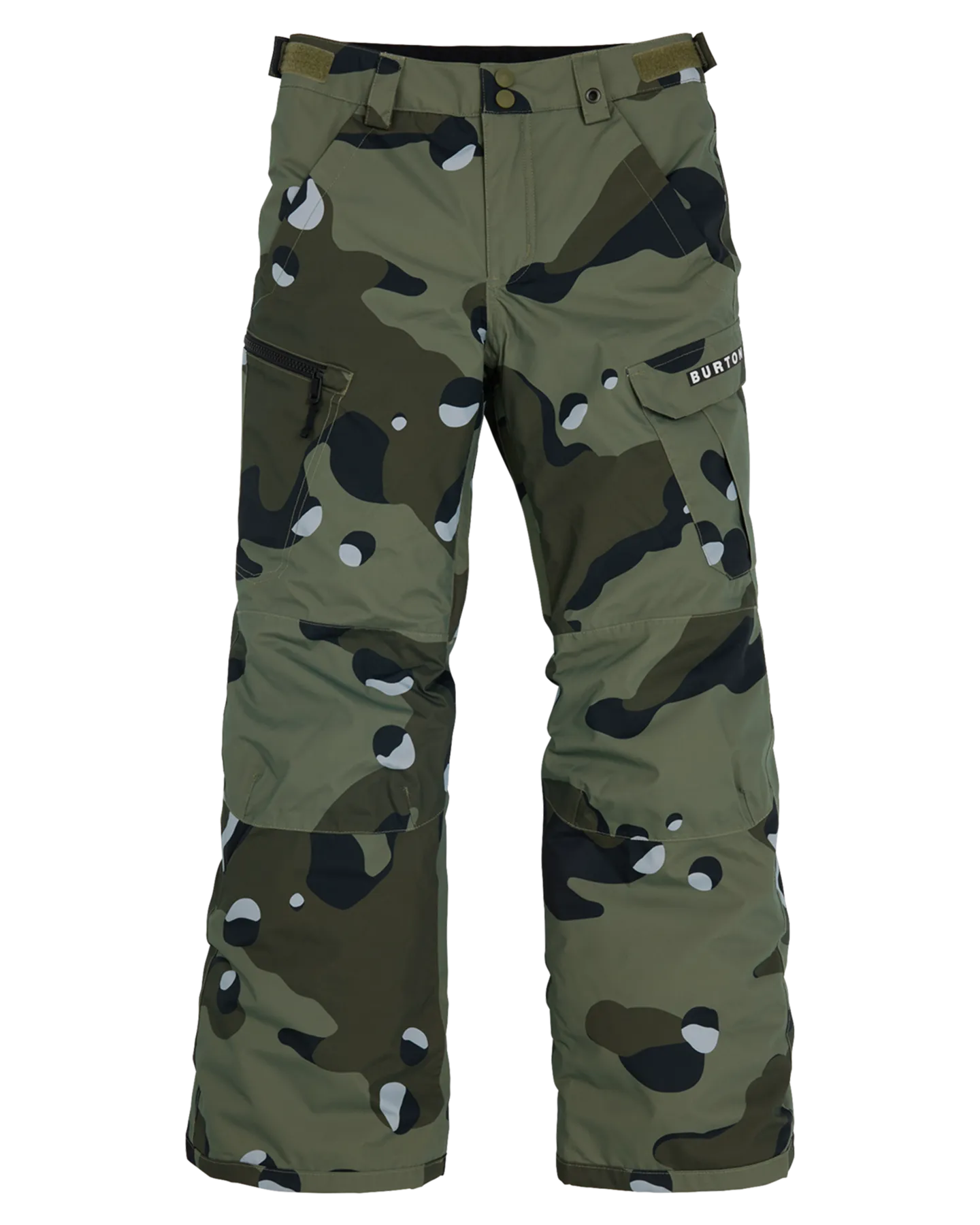 Burton Kids' Exile 2L Cargo Snow Pants - Forest Moss Cookie Camo | Shop Snow Pants & Suits at Trojan Wake Ski Snow &