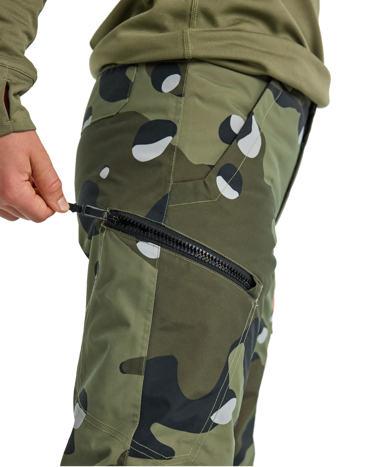 Burton Kids' Exile 2L Cargo Snow Pants - Forest Moss Cookie Camo | Shop Snow Pants & Suits at Trojan Wake Ski Snow &