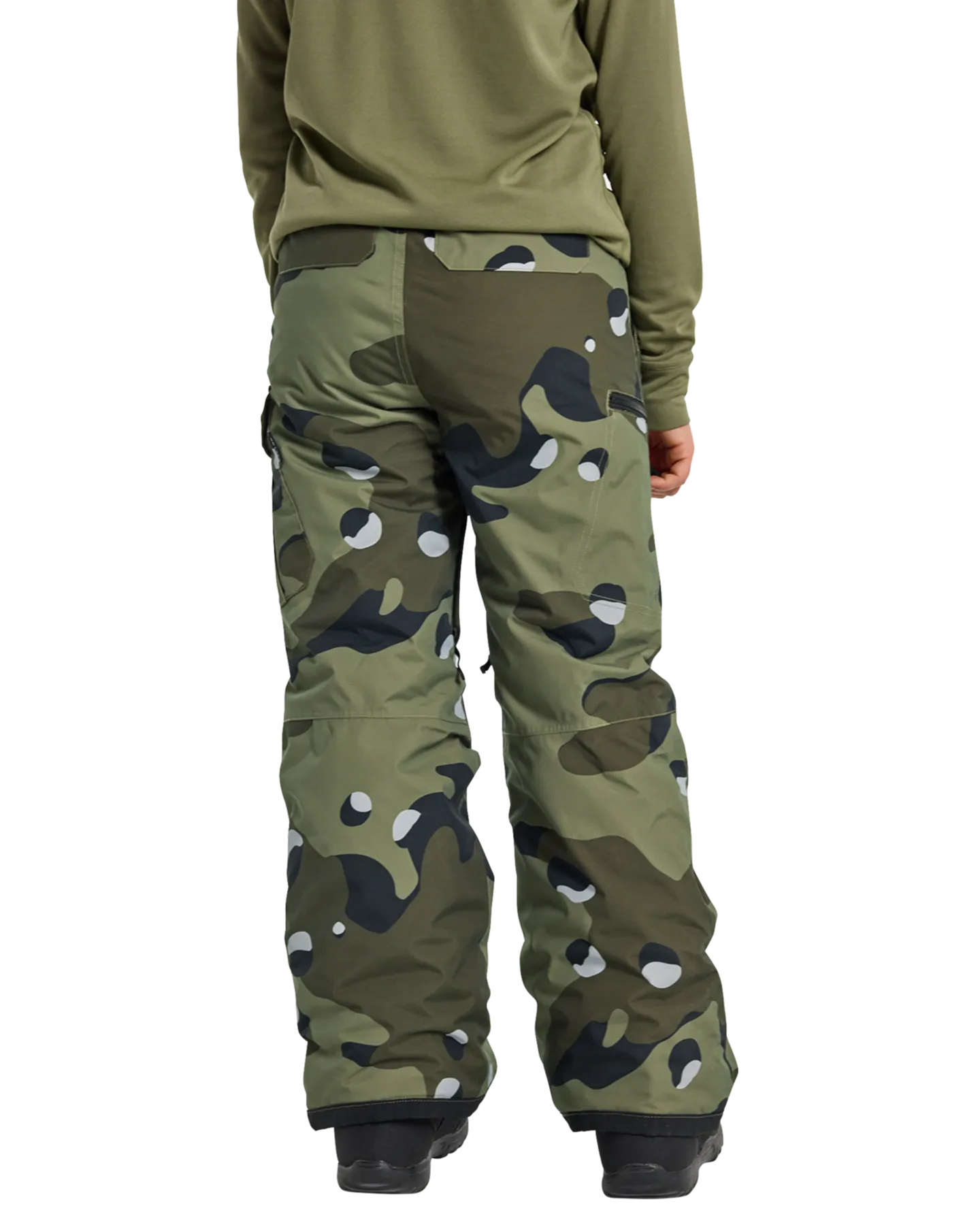 Burton Kids' Exile 2L Cargo Snow Pants - Forest Moss Cookie Camo | Shop Snow Pants & Suits at Trojan Wake Ski Snow &