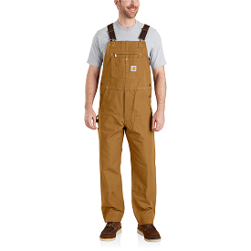 Carhartt Brown Relaxed Fit Duck Bib Overall