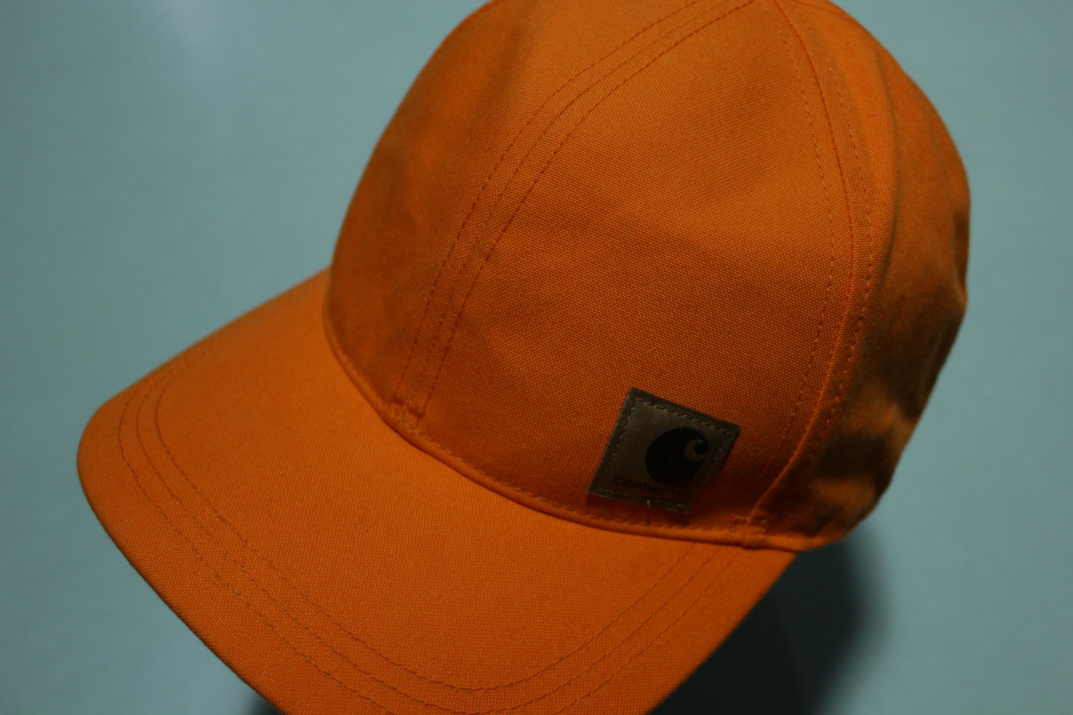 Carhartt Mens Ashland Hat Orange Bill Adjustable Velcro Back Trucker Hat 102293 820