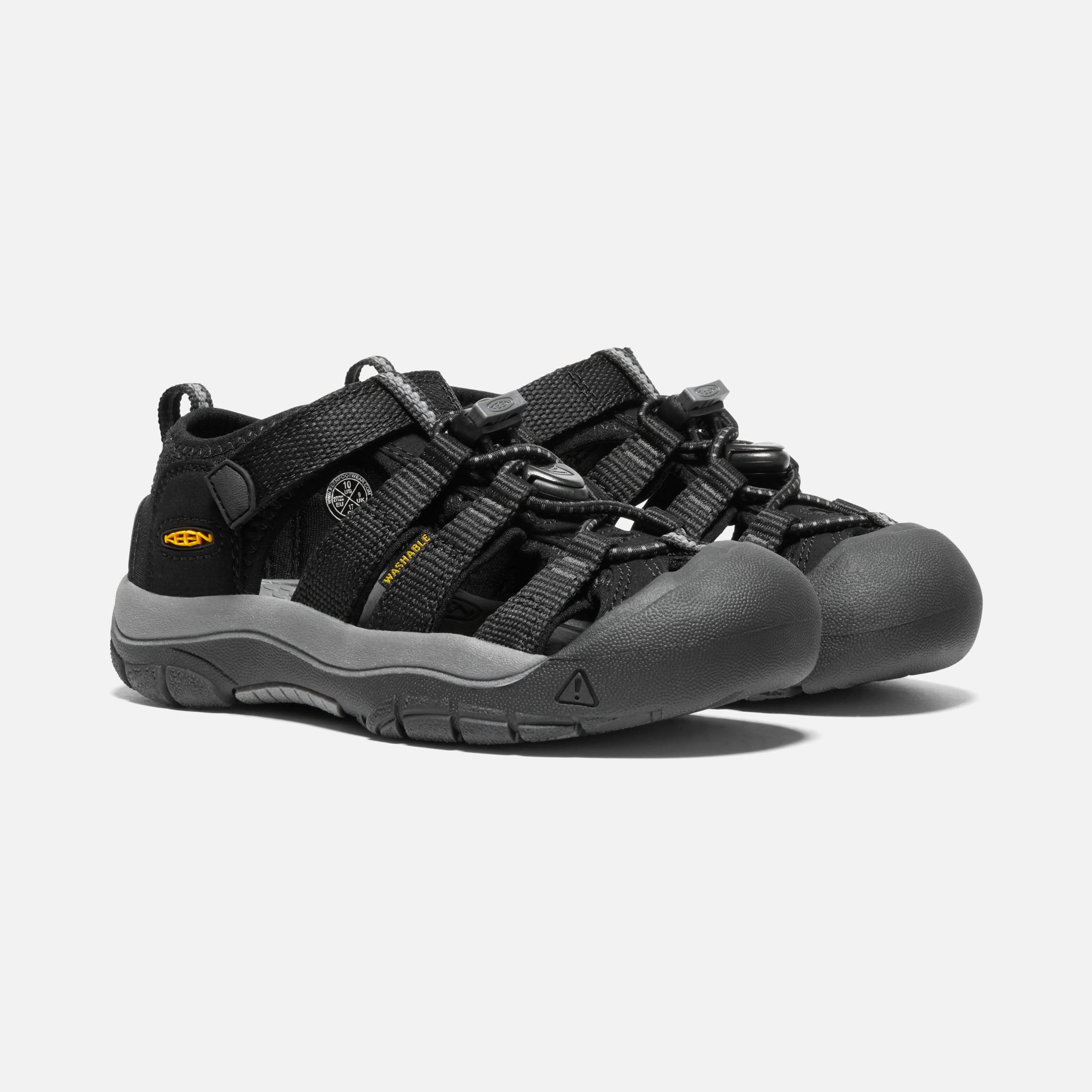 Childrens Newport H2 - Black/Keen Yellow