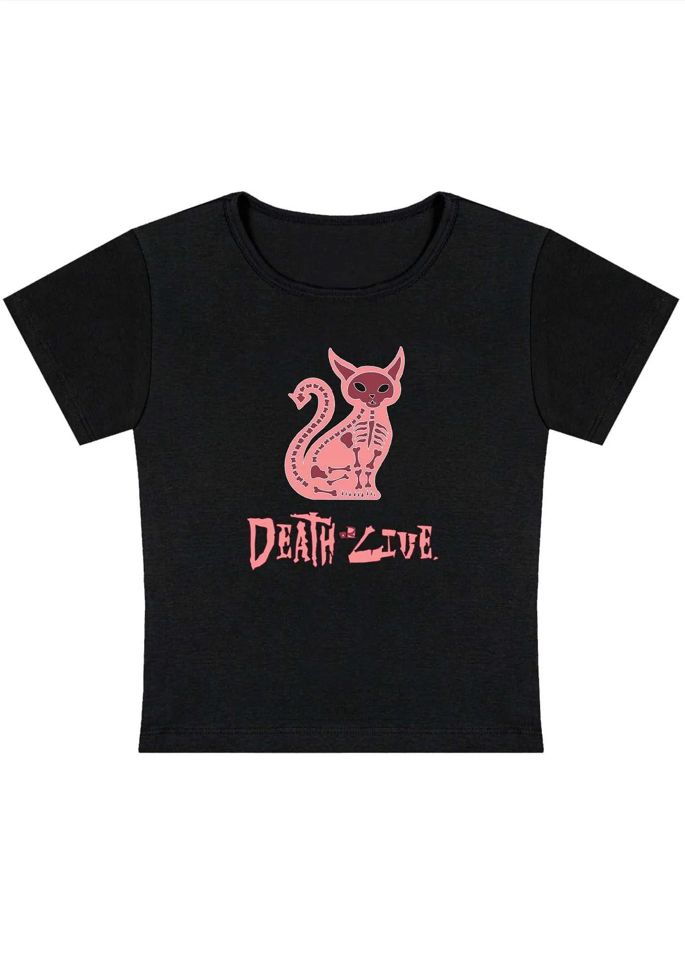 Death Or Live Y2K Baby Tee