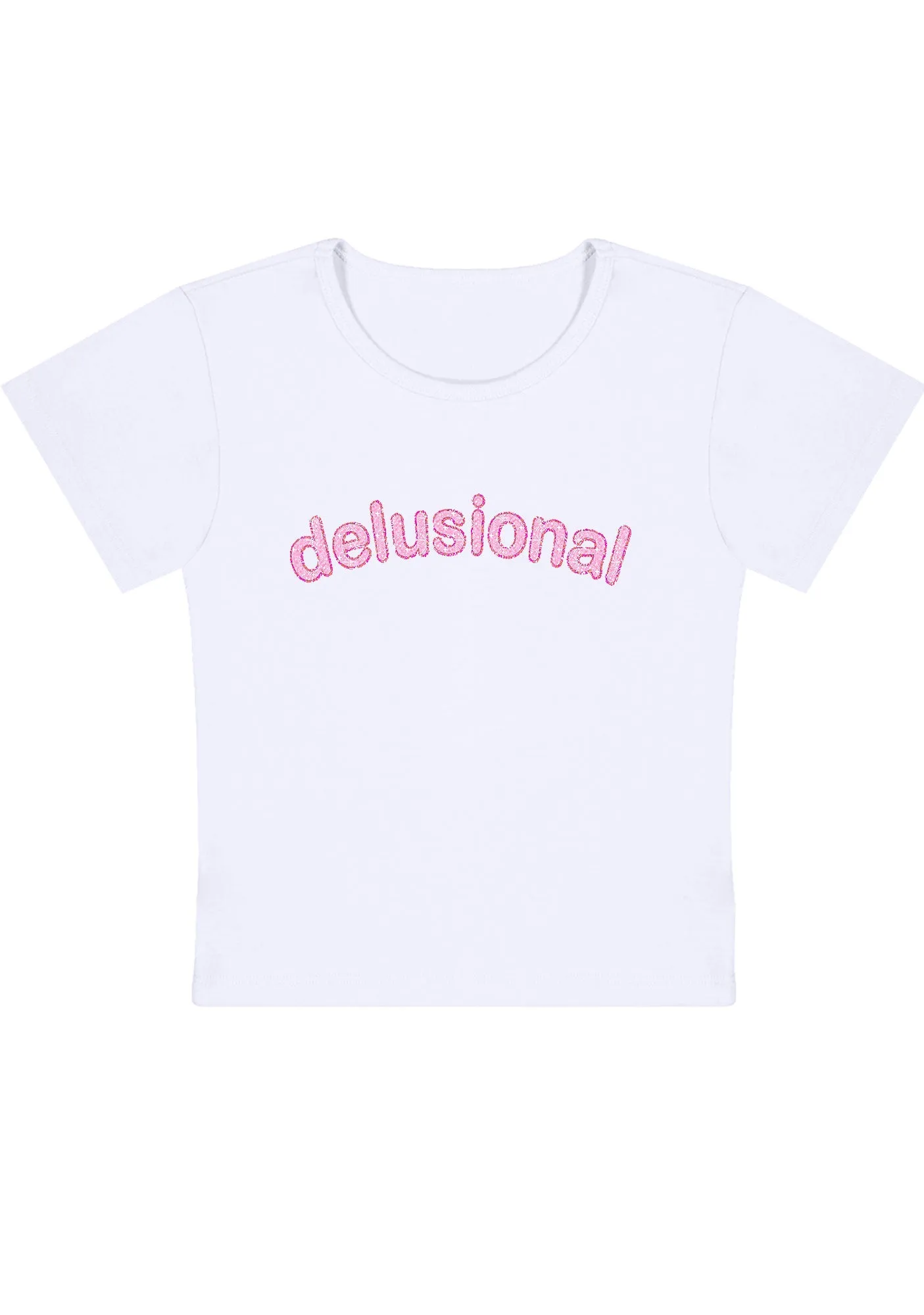 Delusional Y2K Baby Tee