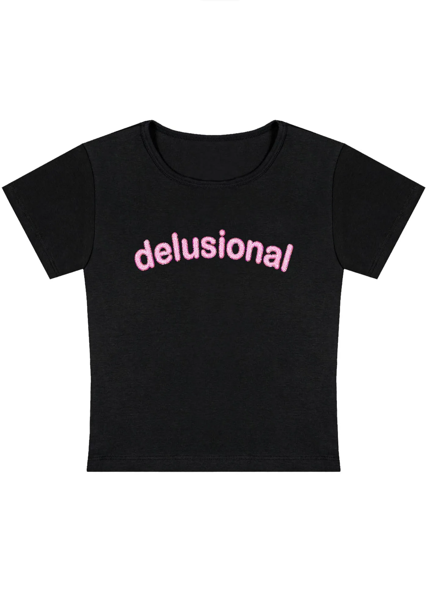 Delusional Y2K Baby Tee