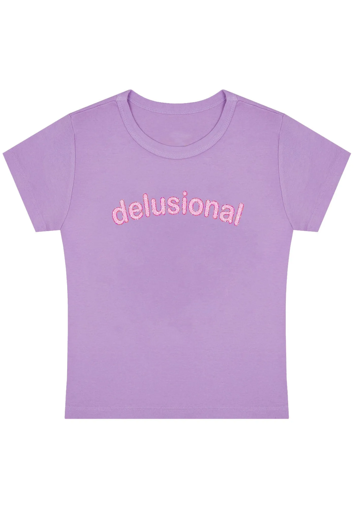 Delusional Y2K Baby Tee