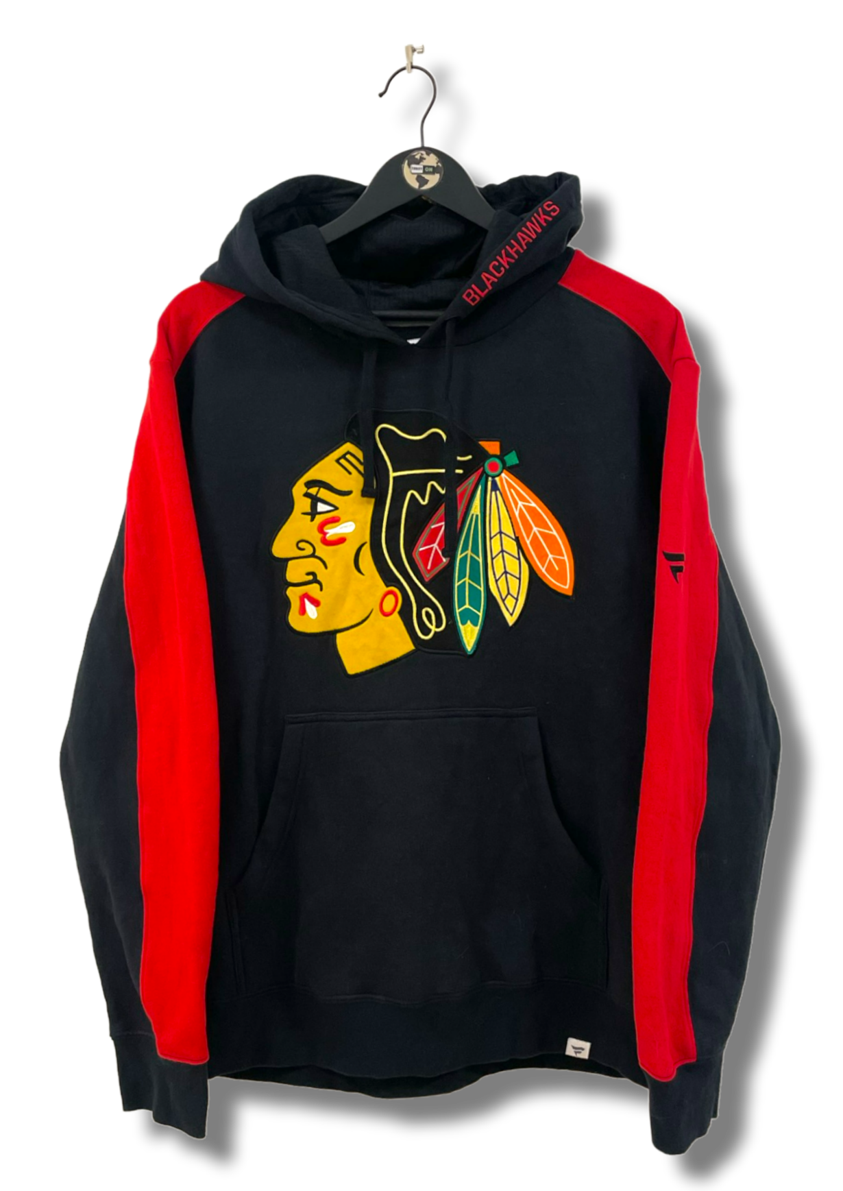 Fanatics Black Hawks Hoodie L