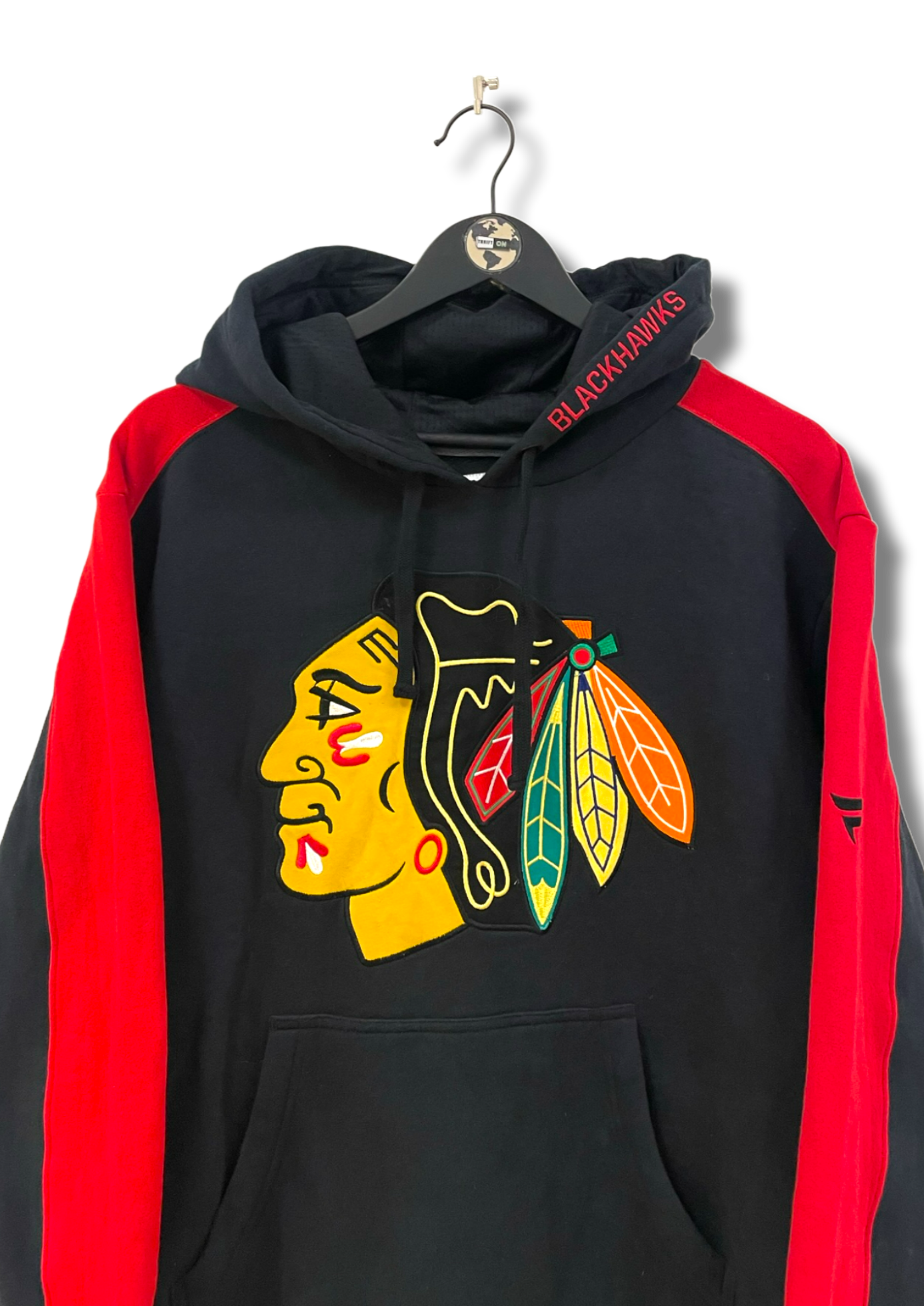 Fanatics Black Hawks Hoodie L