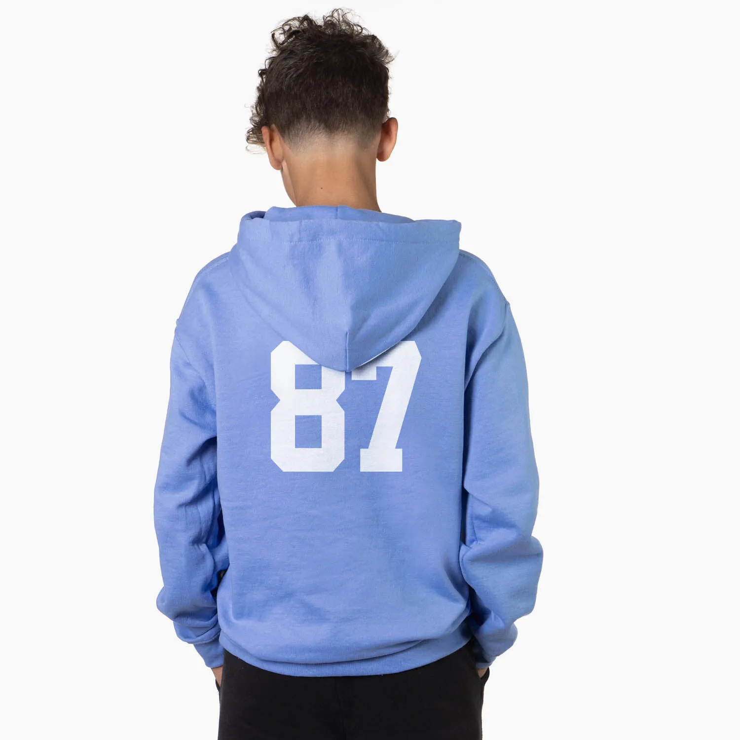 Guys Lacrosse Hooded Sweatshirt - Max The Lax Dog 