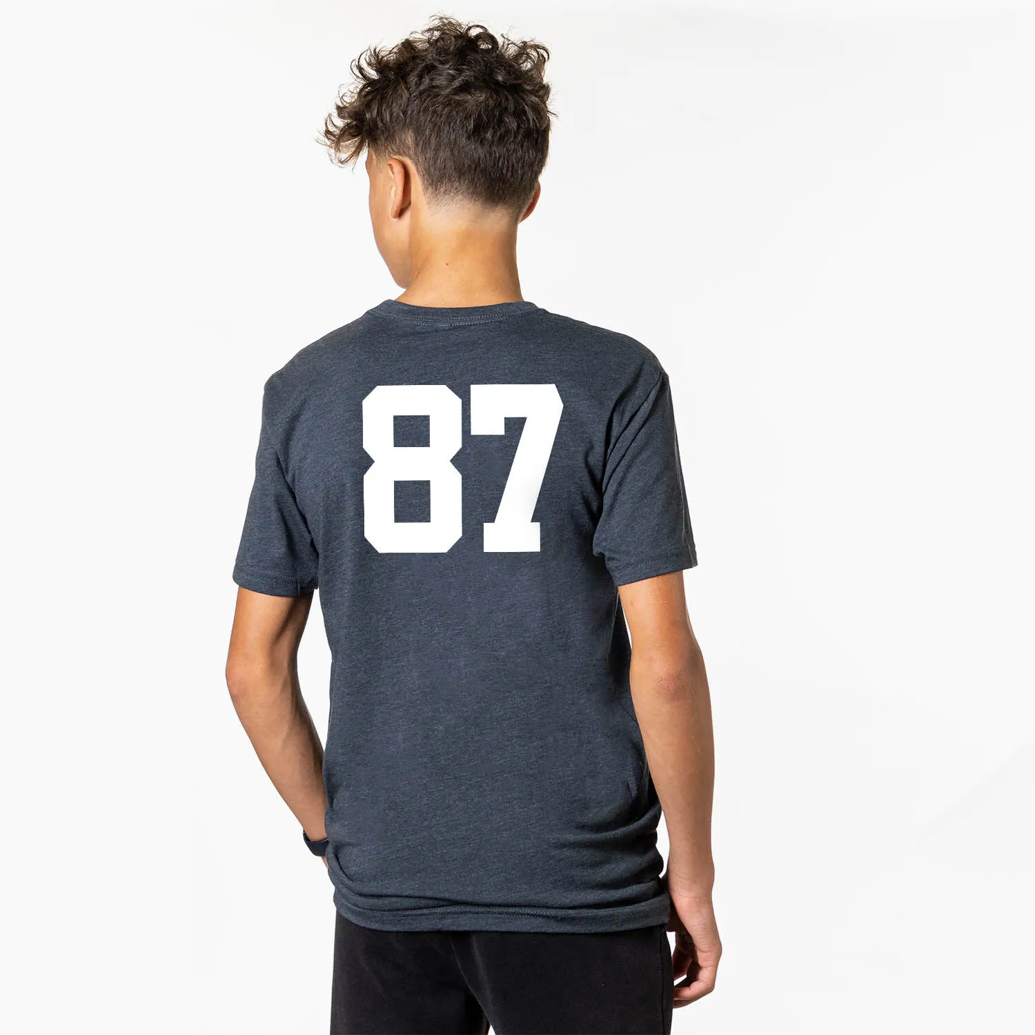 Guys Lacrosse Short Sleeve T-Shirt - Crossed Sticks 