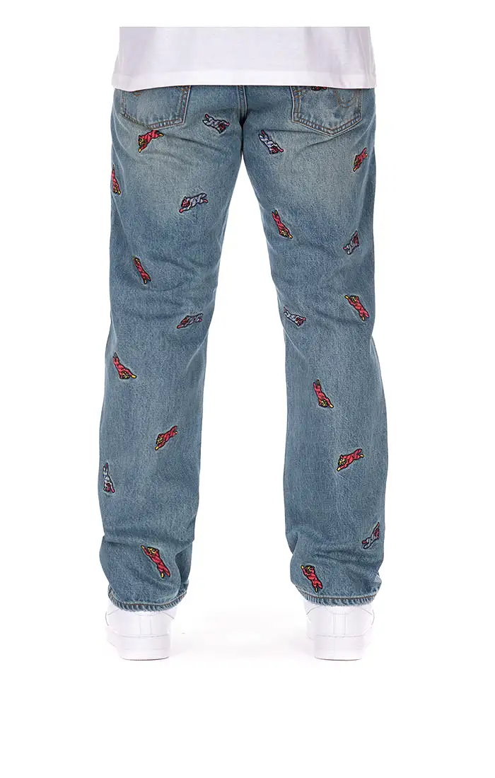 IceCream All Caps Denim - Strawberry Fit