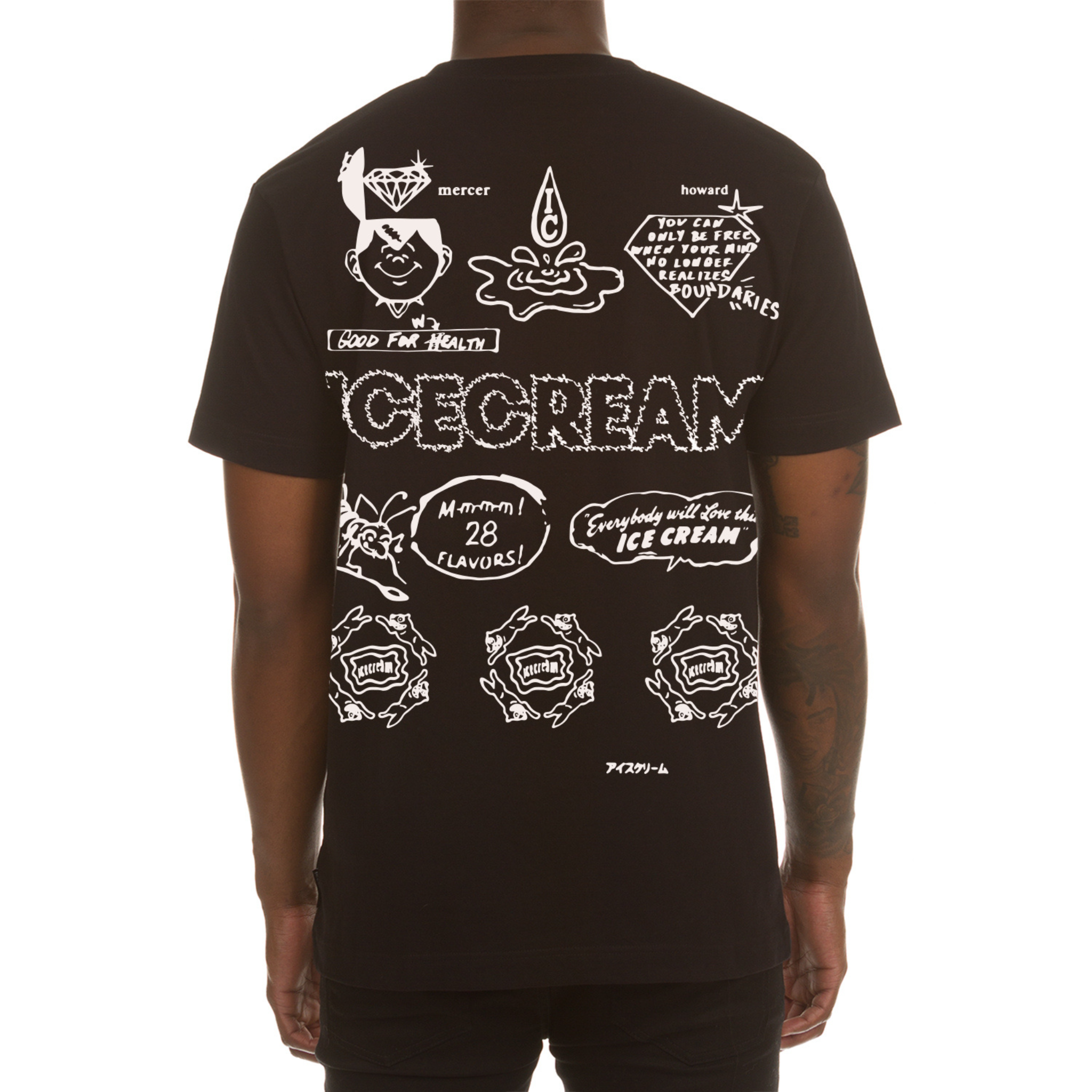 IceCream Good For Health SS Tee (Black)