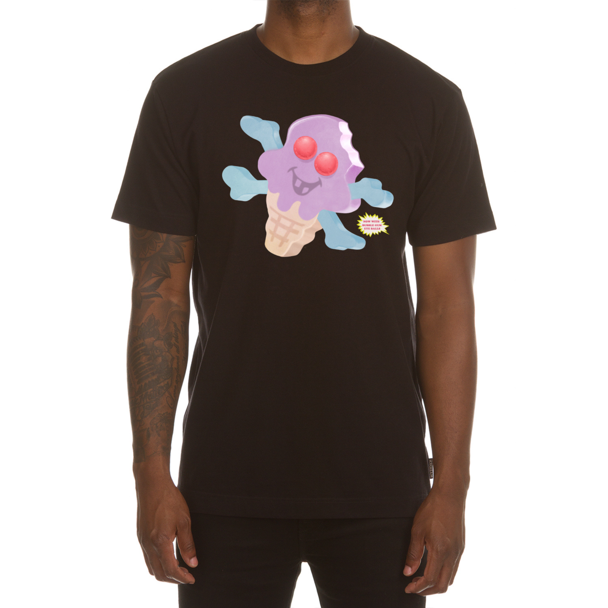 IceCream Gumball Eyes SS Tee (Black)