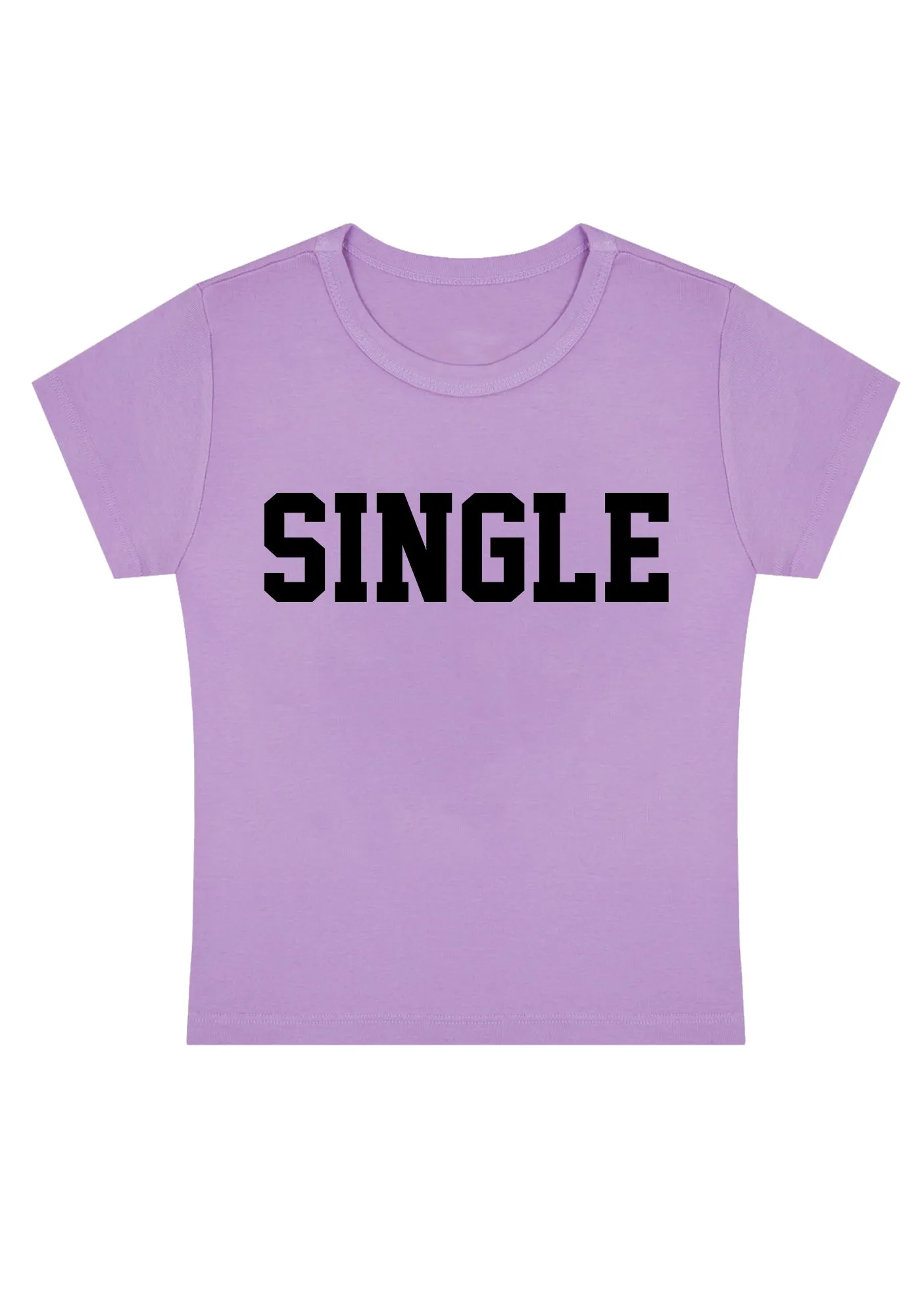 Just Single Y2K Baby Tee