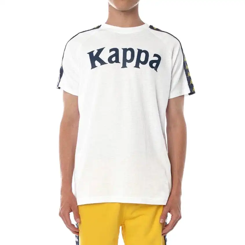 Kappa 222 Banda Balima T Shirt (White/Blue)