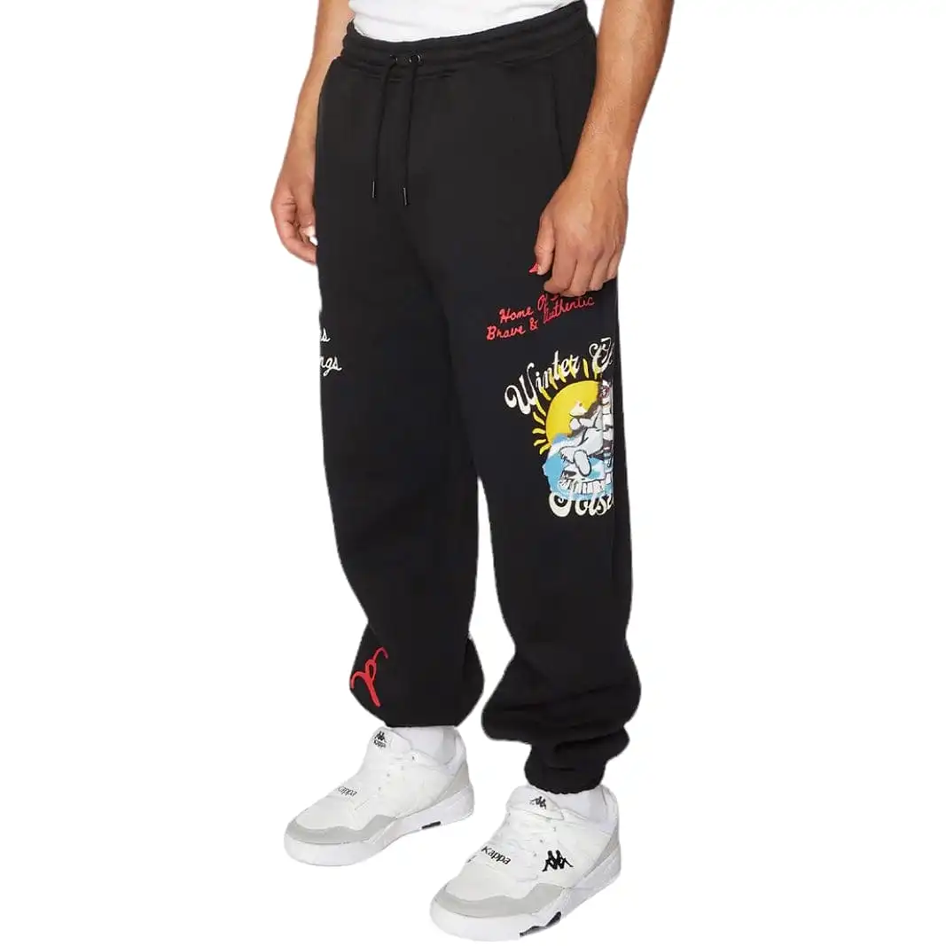 Kappa Authentic Choco Sweatpants (Jet Black) 371P3WW