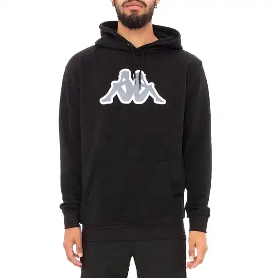 Kappa Logo Fleece Aiok Hoodie (Black)