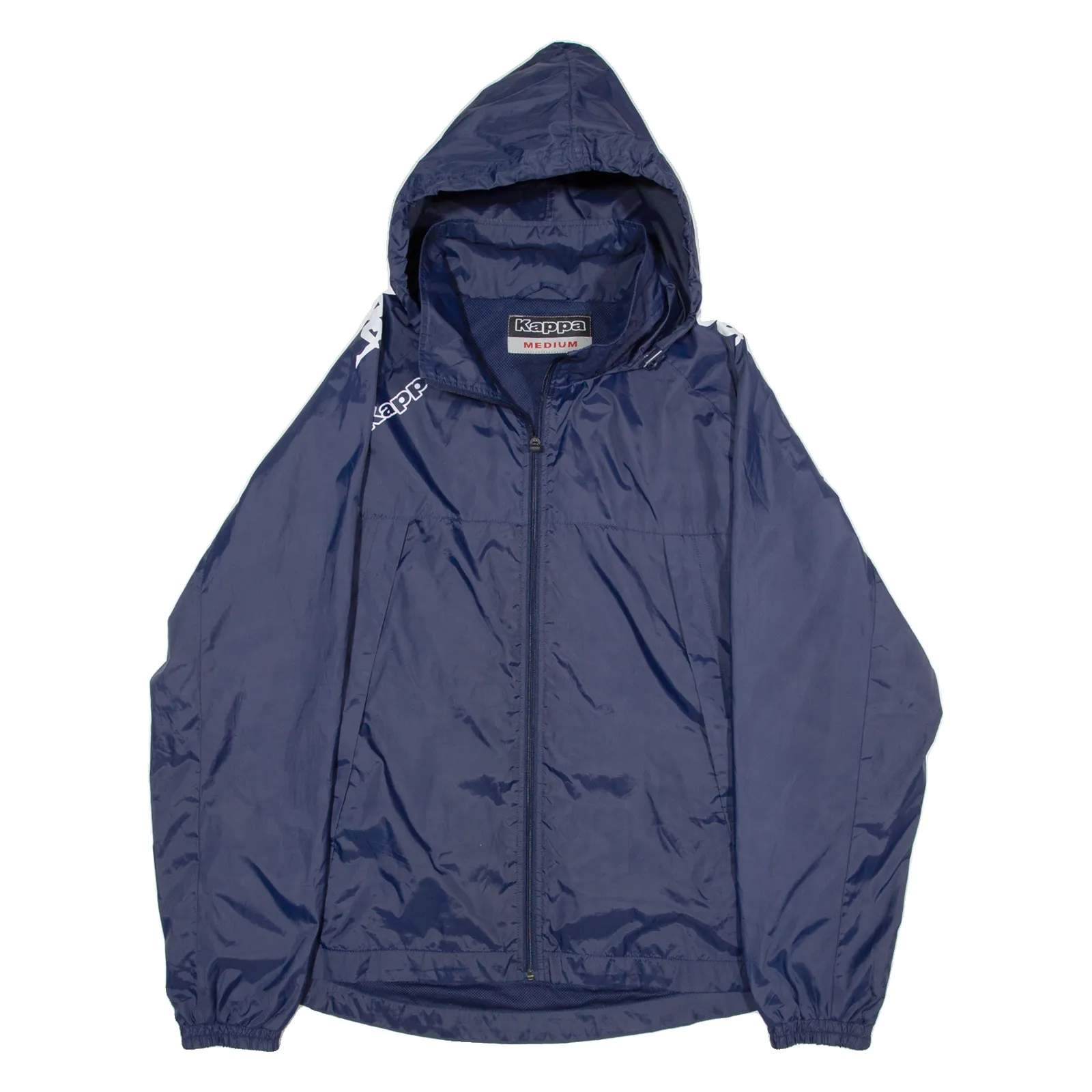 KAPPA Mesh Lined Womens Rain Jacket Blue Hooded M