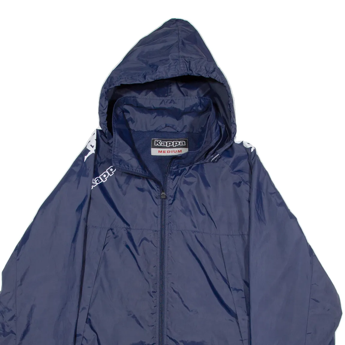 KAPPA Mesh Lined Womens Rain Jacket Blue Hooded M