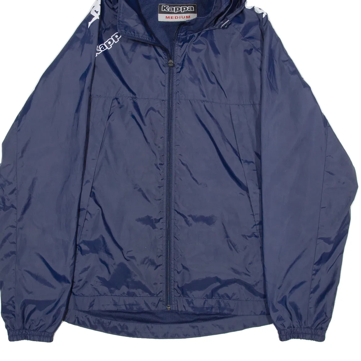 KAPPA Mesh Lined Womens Rain Jacket Blue Hooded M