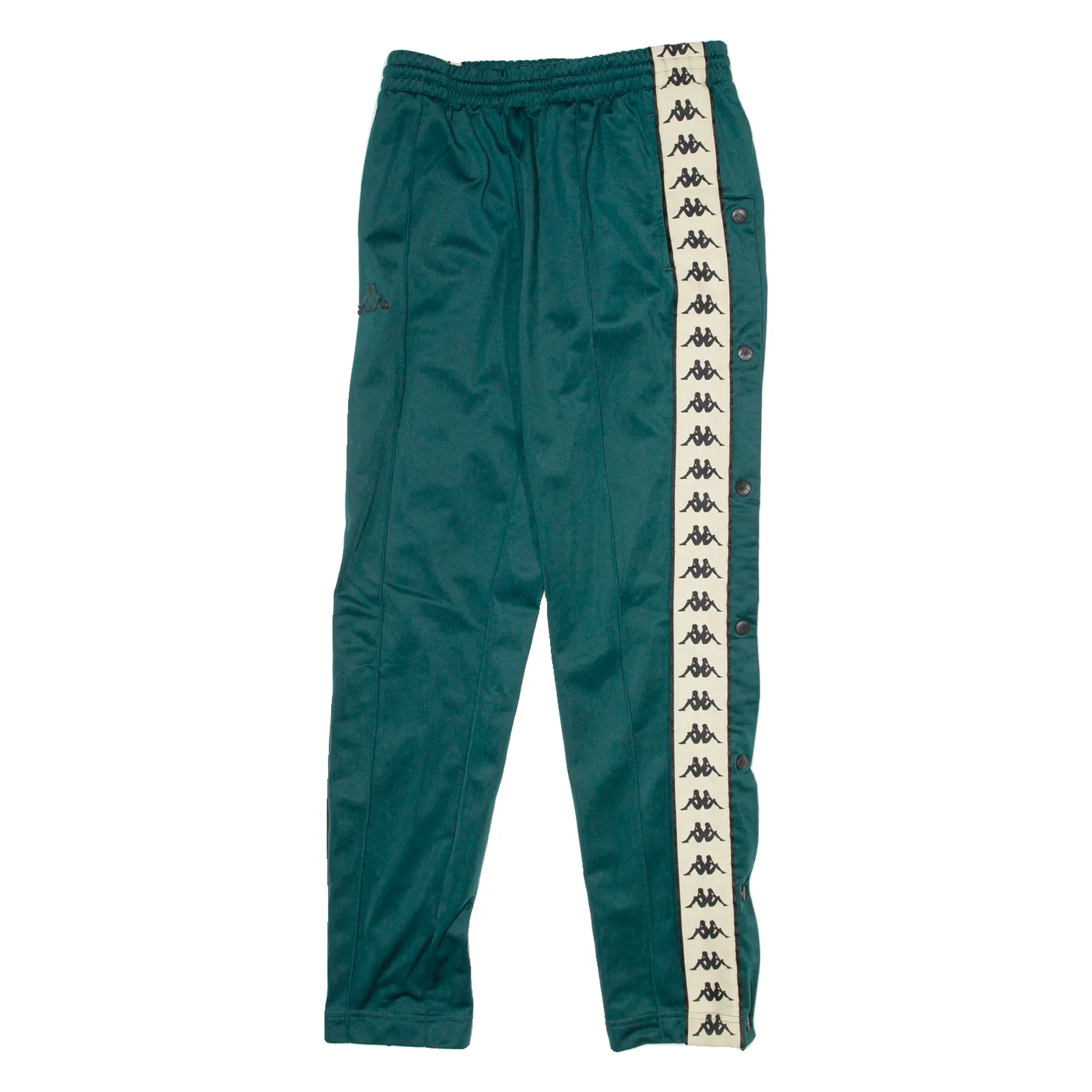 KAPPA Womens Sweatpants Green Straight S W32 L29