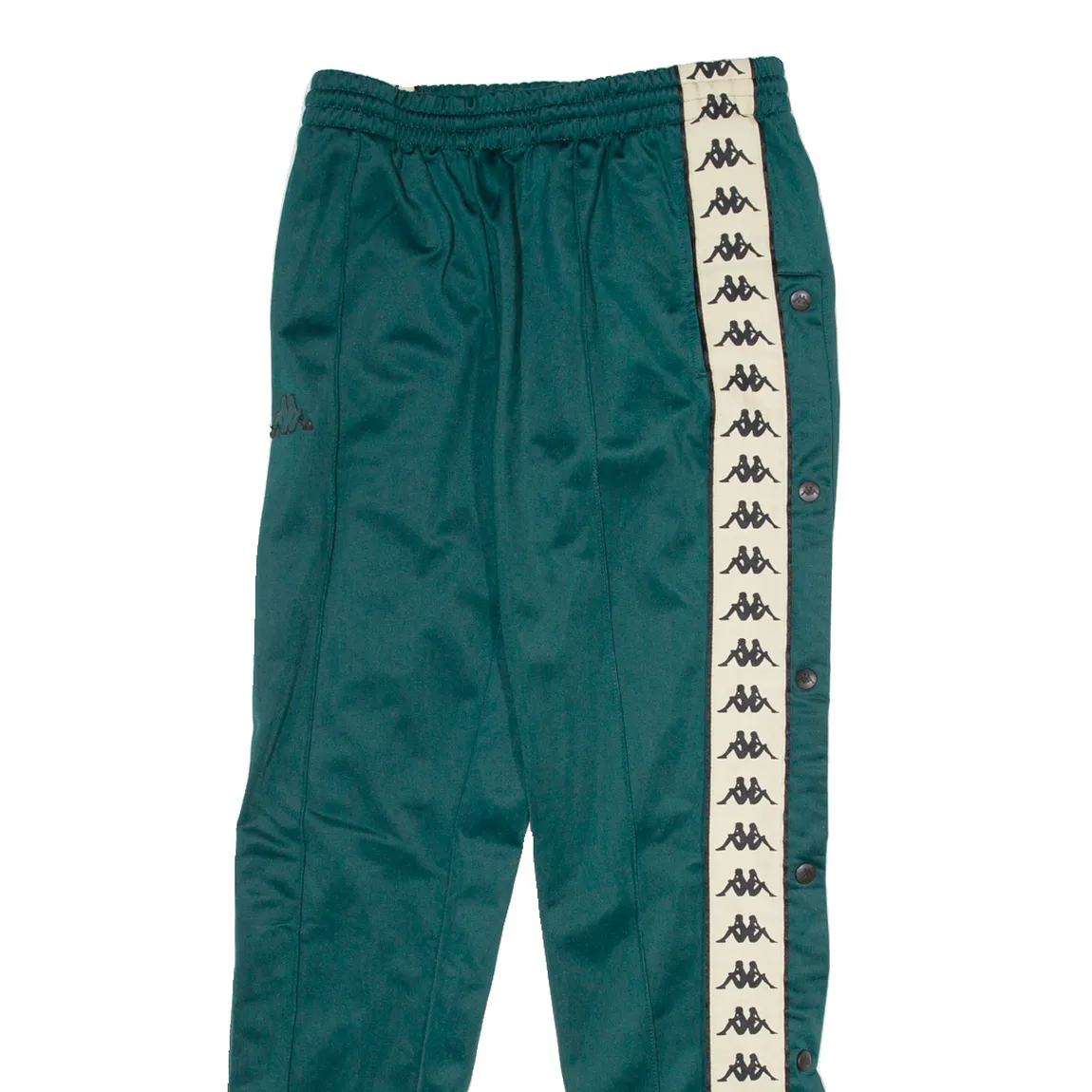 KAPPA Womens Sweatpants Green Straight S W32 L29