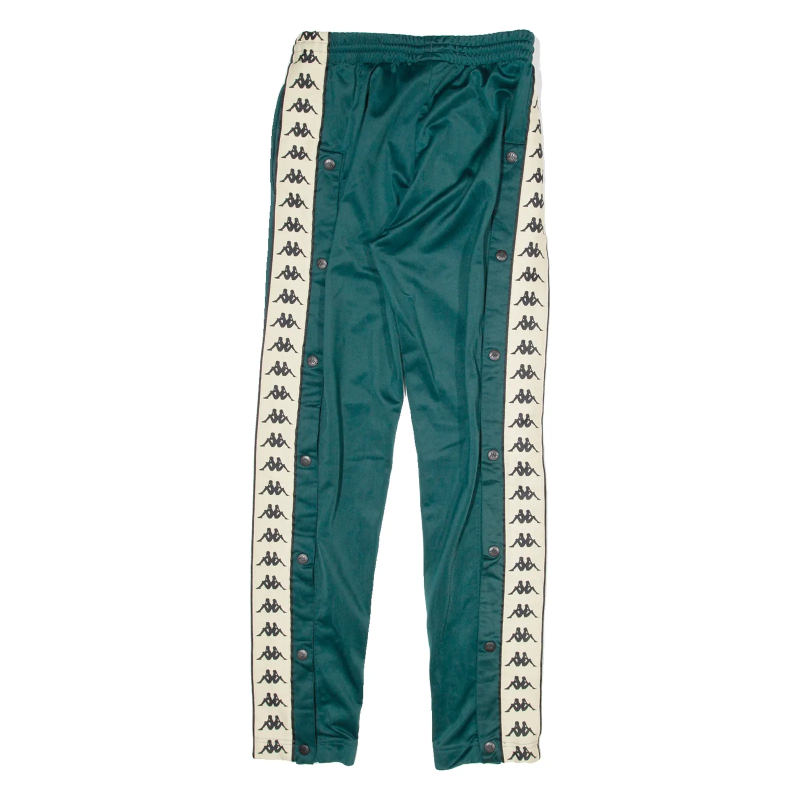 KAPPA Womens Sweatpants Green Straight S W32 L29