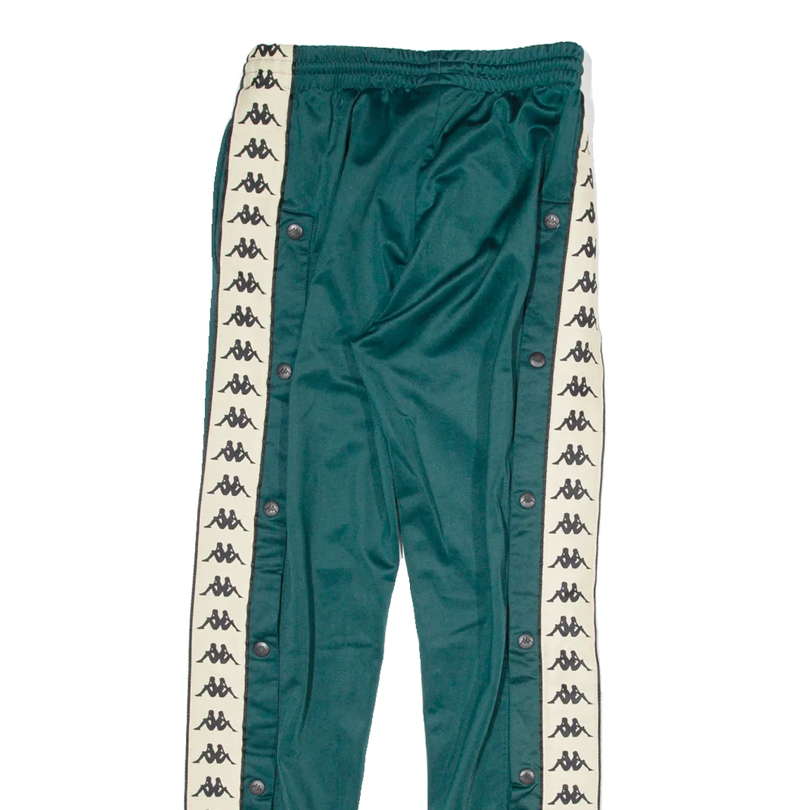 KAPPA Womens Sweatpants Green Straight S W32 L29