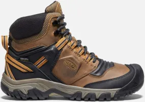 Keen Men's Waterproof Ridge Flex Boot Size 11.5 In Bison Golden Brown