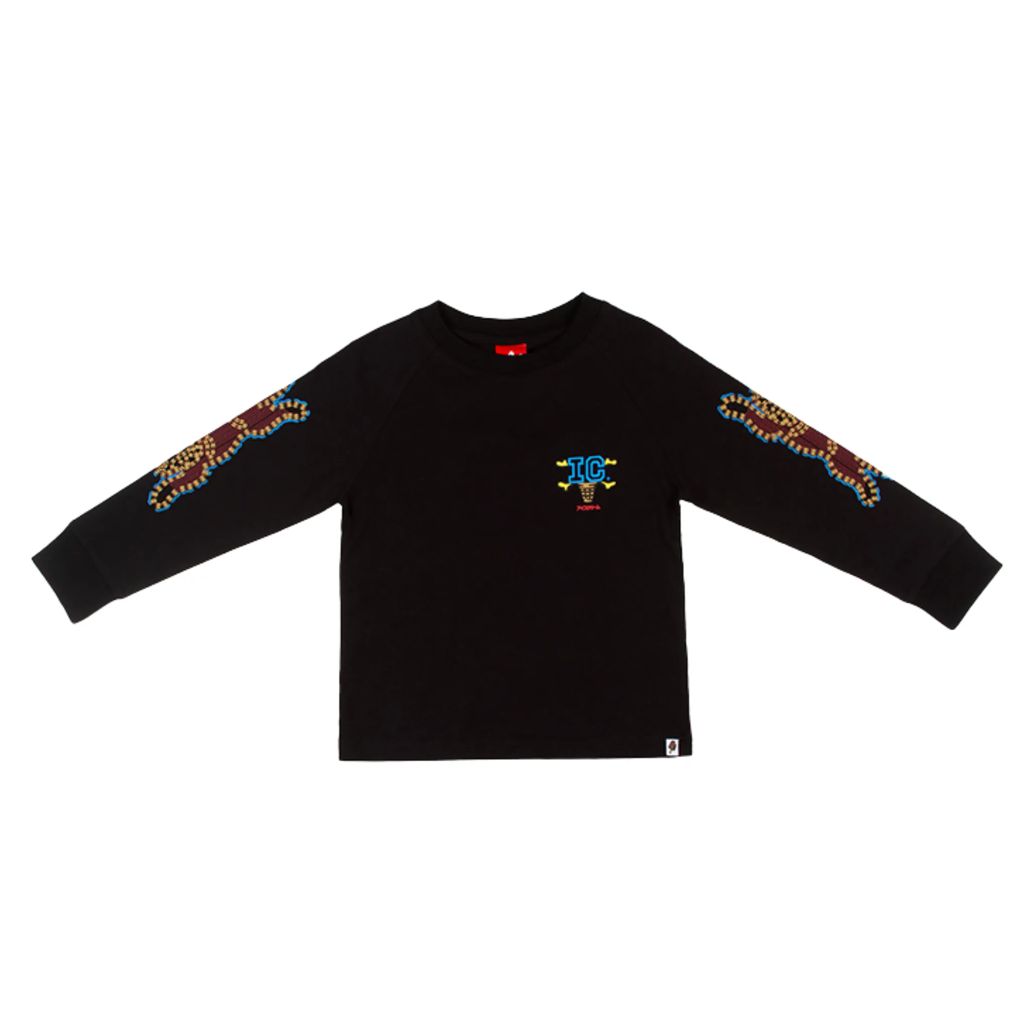 Kids Icecream Everything L/S Raglan (Black)