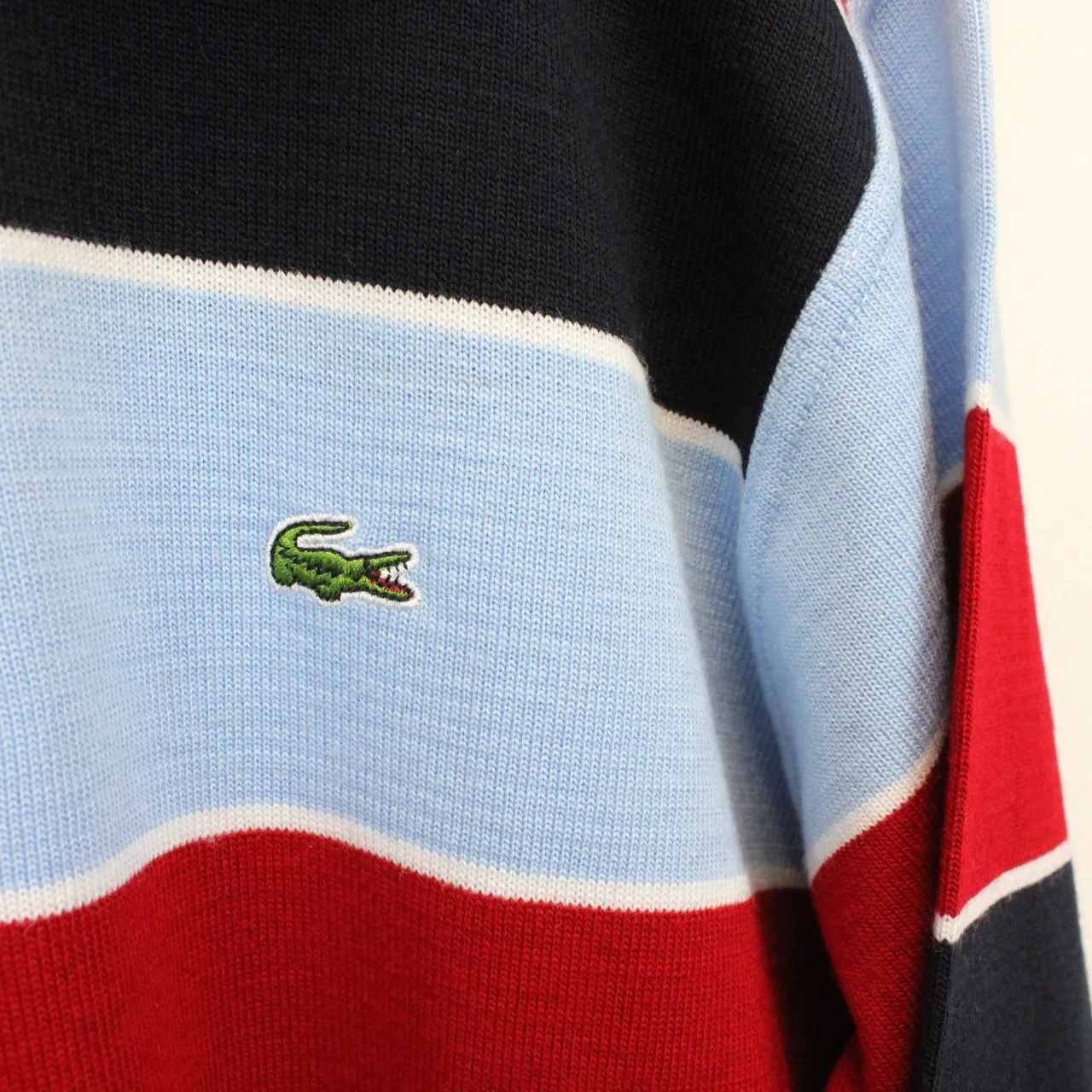 LACOSTE 00s Knit Sweatshirt Multicolour | Medium