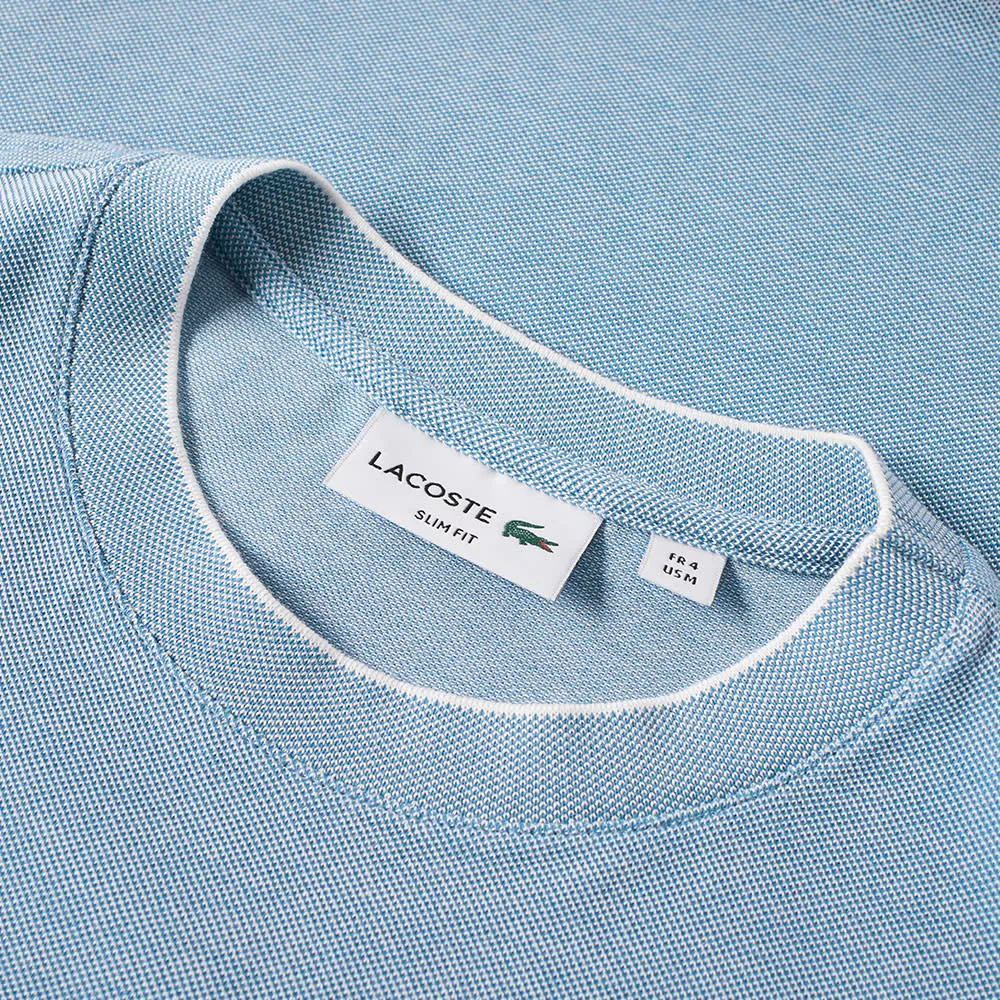 Lacoste Birdseye Pique TeeThermal Blue