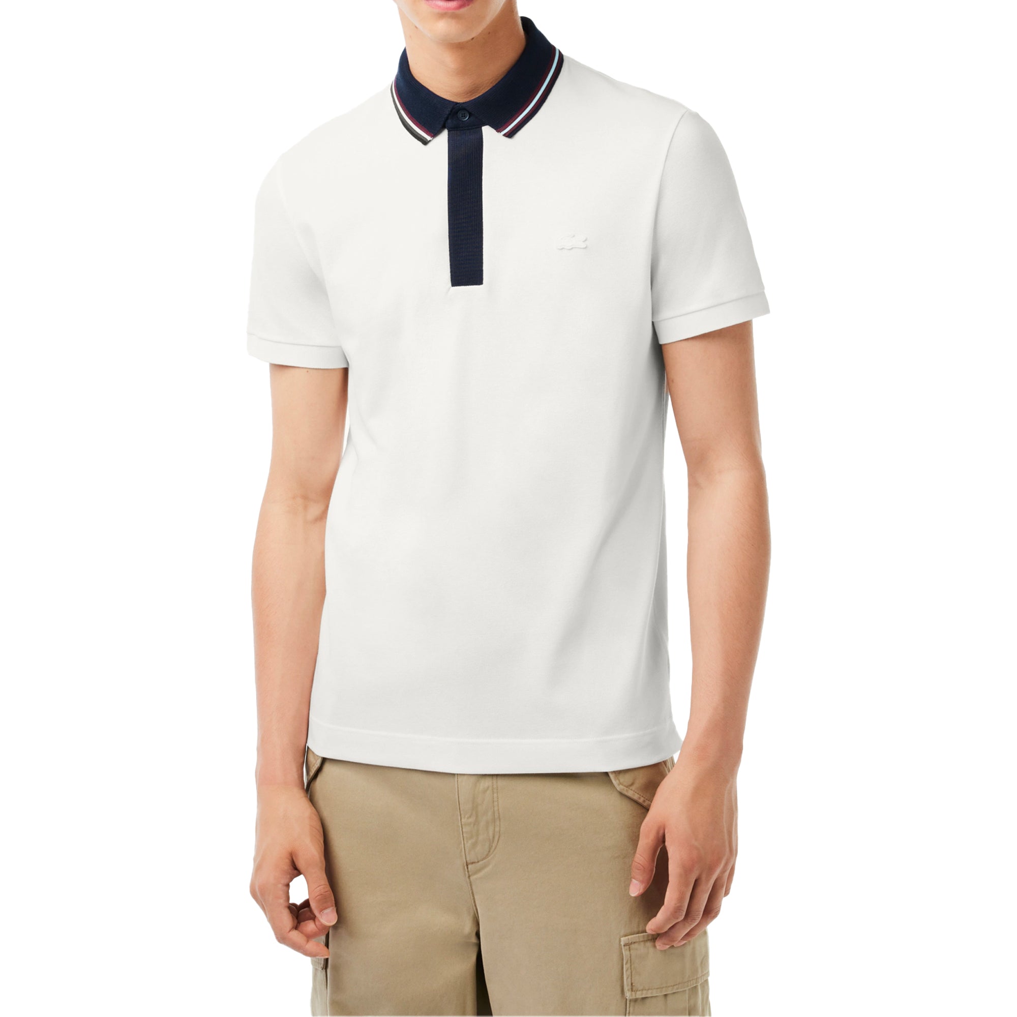 Lacoste Contrast Collar Paris Polo PH1125 - Flour