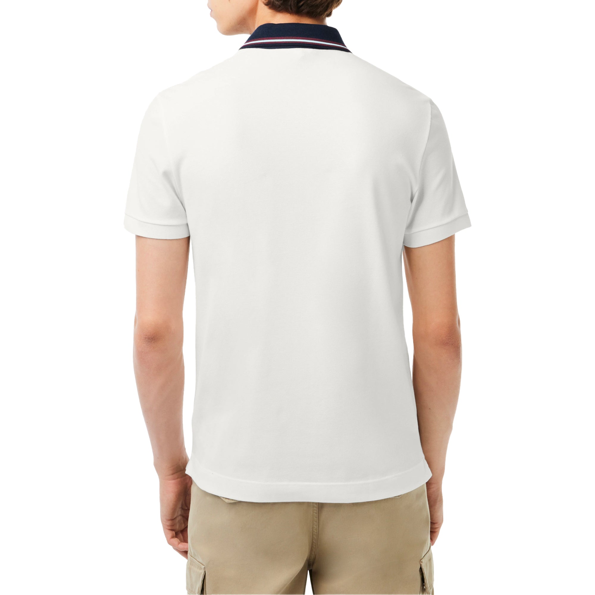 Lacoste Contrast Collar Paris Polo PH1125 - Flour