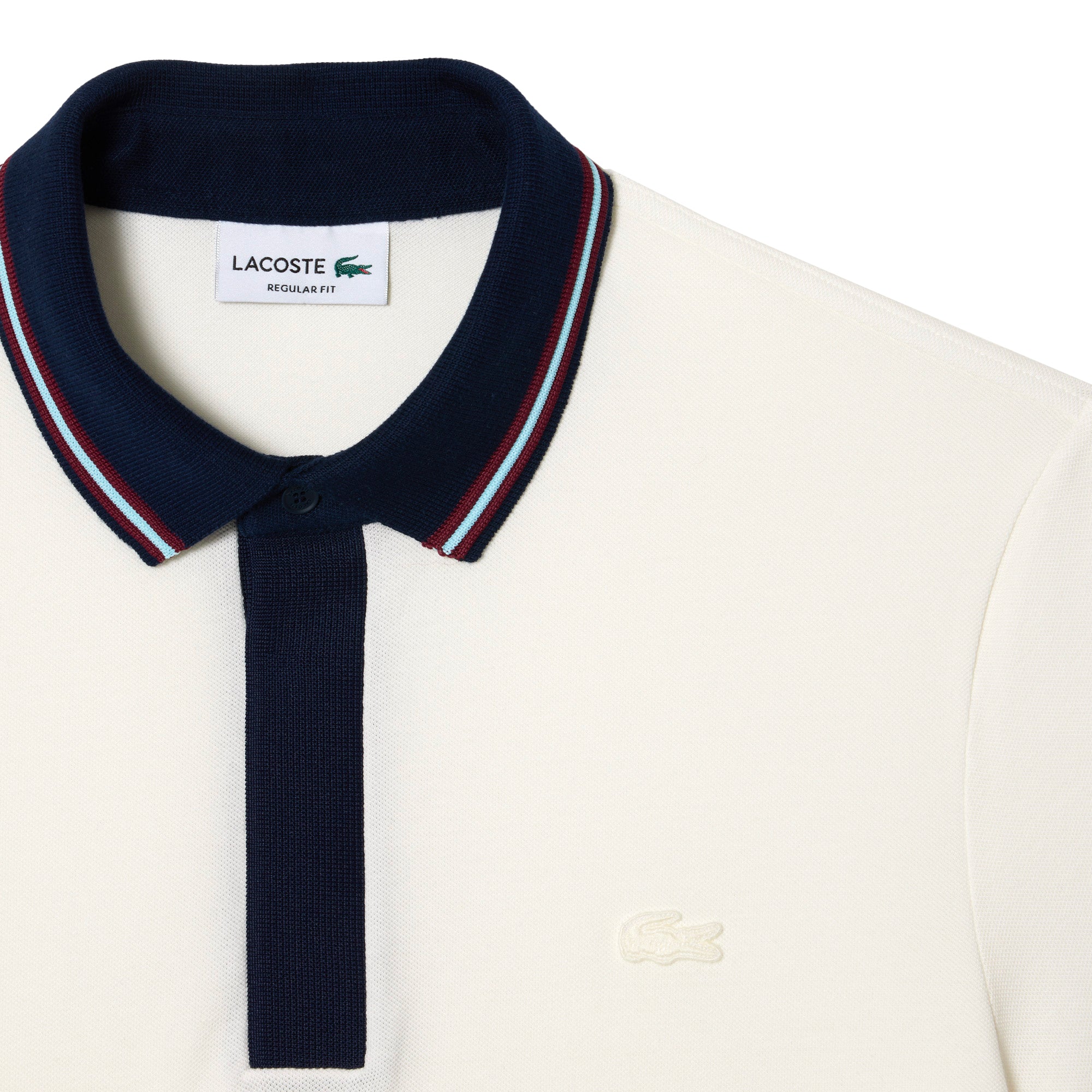 Lacoste Contrast Collar Paris Polo PH1125 - Flour